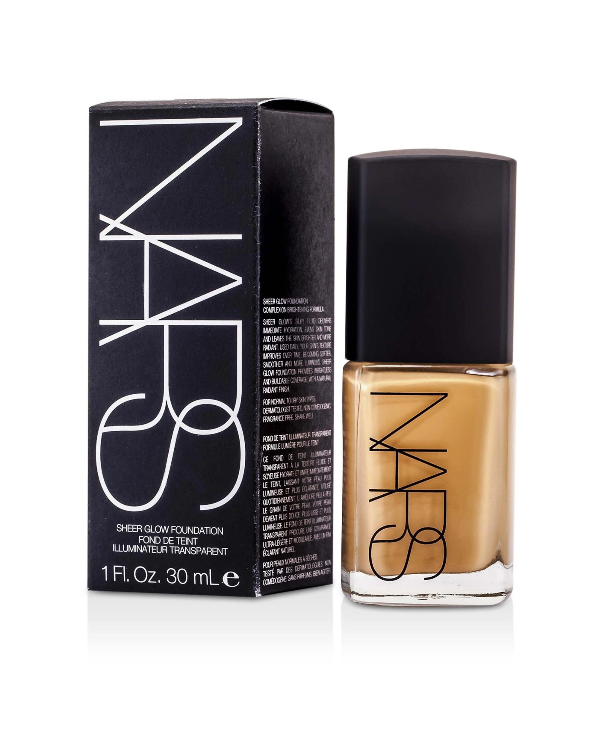 8 NARS Sheer Glow Foundation - Vallauris (Medium 1.5) 30ml/1oz - Natural, 8 of 9