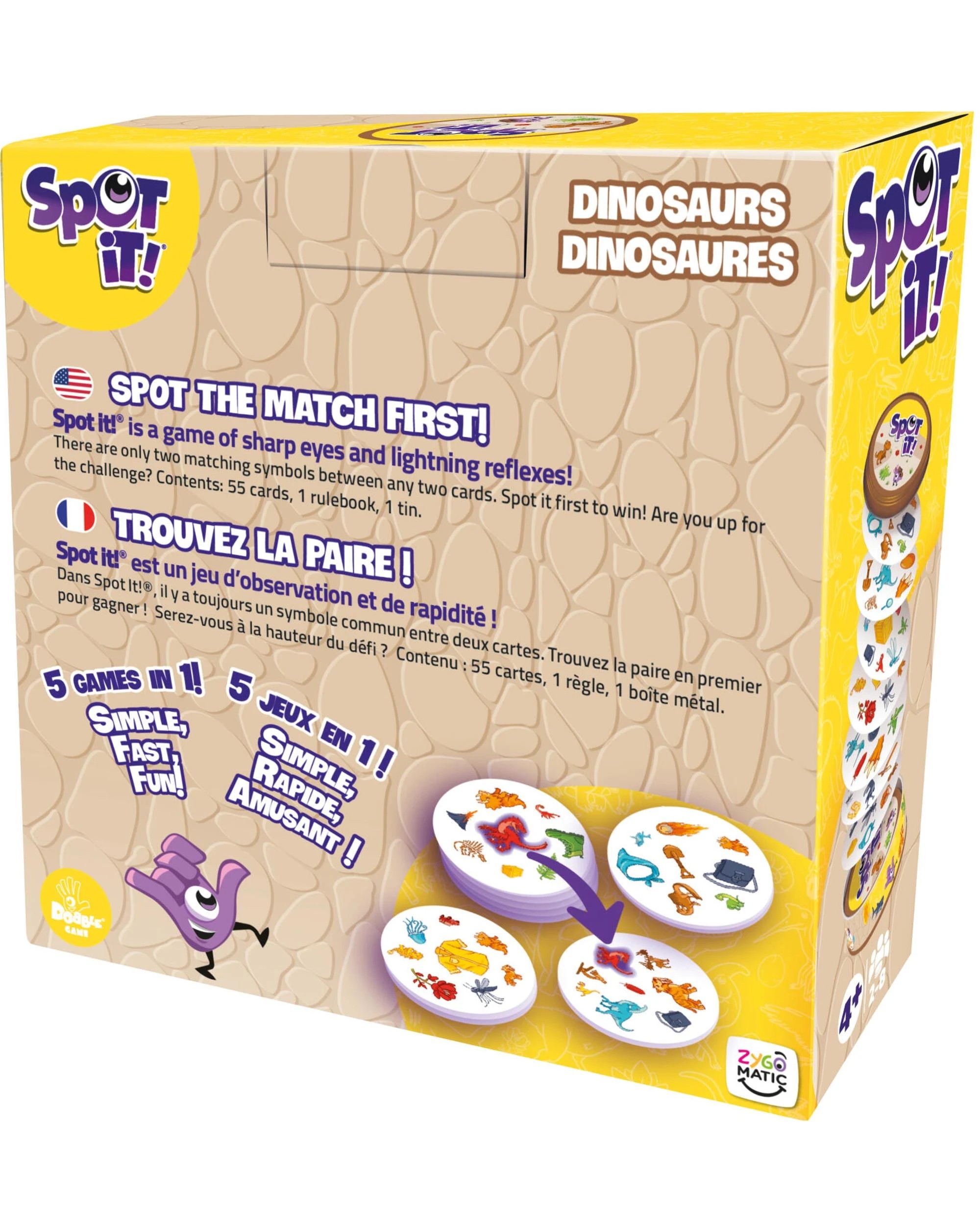 2 Spot It! Dinosaurs Card Game, 2 of 3