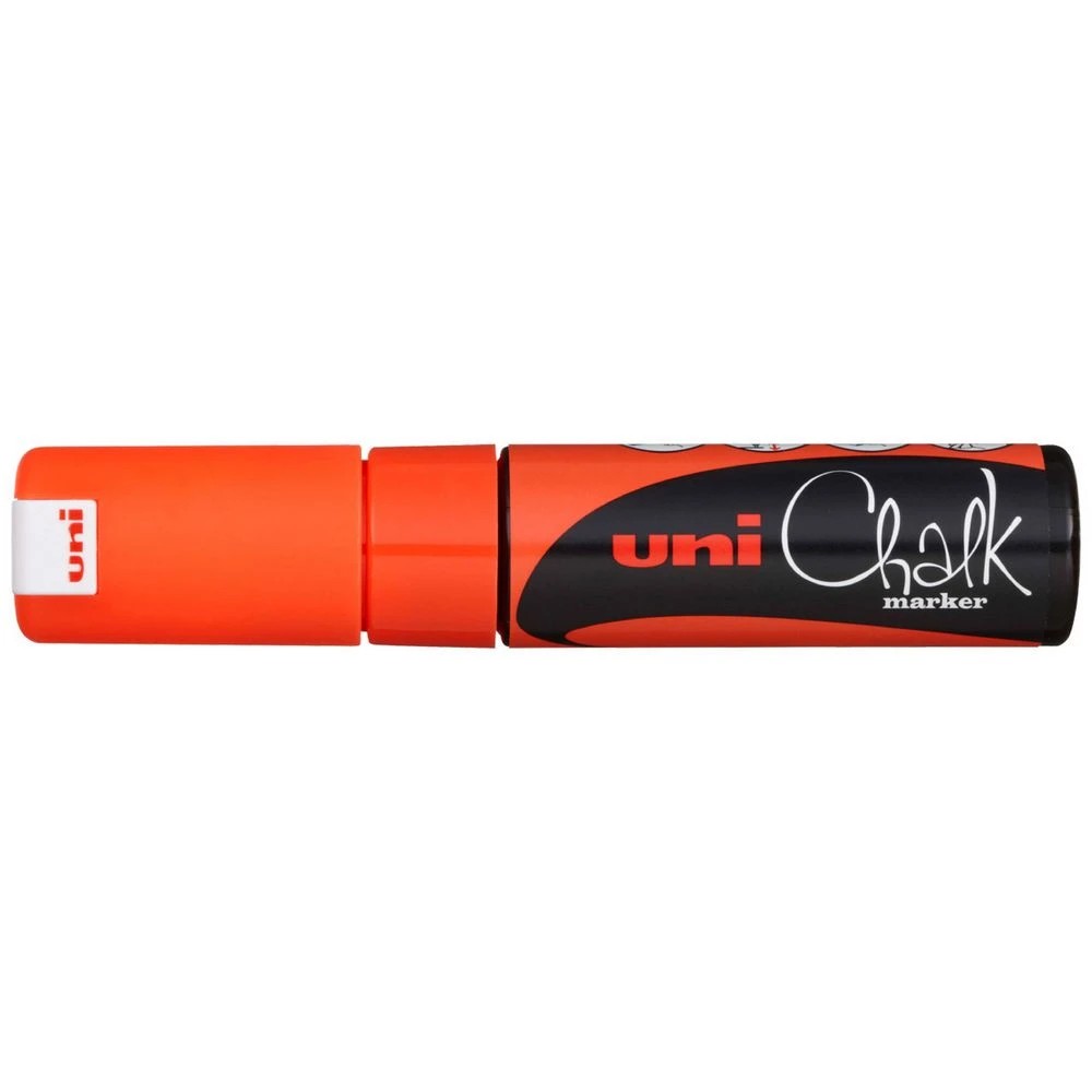 1 Uni Liquid Chalk Marker Chisel Tip Fluoro Orange, 1 of 2