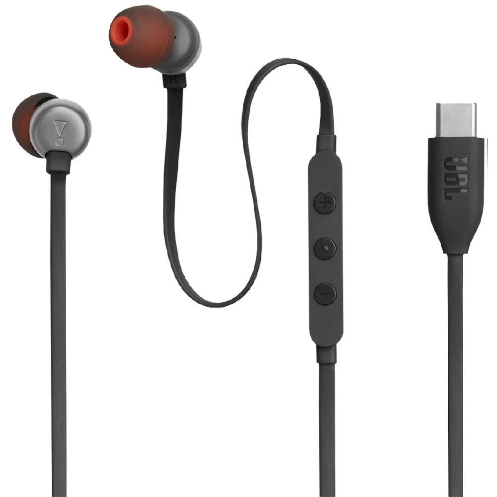 1 JBL Tune 310C USB-C In-Ear Headphones Black, 1 of 6