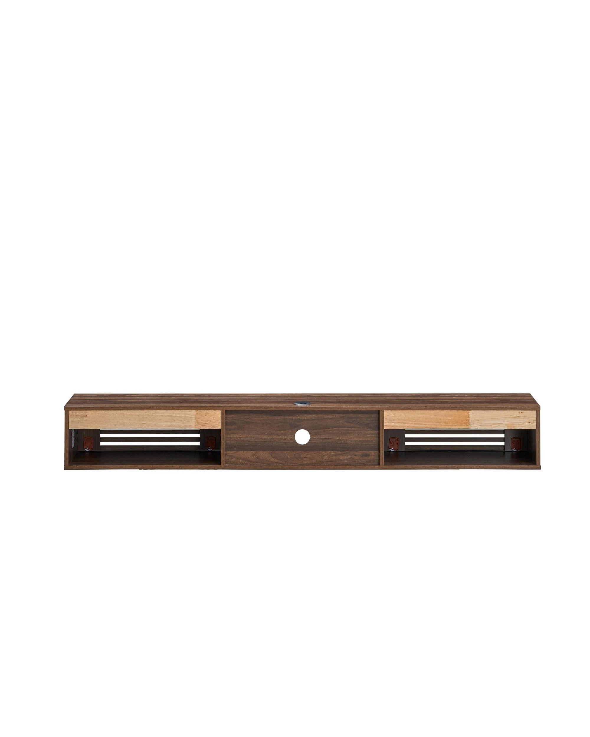 6 Kodu Wall Mount Entertainment TV Unit Floating 2 Doors 180cm Walnut - Brown, 6 of 7