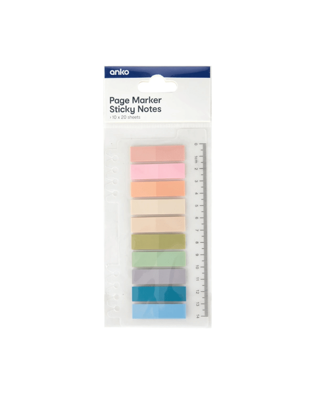 10 Pack Page Marker Sticky N