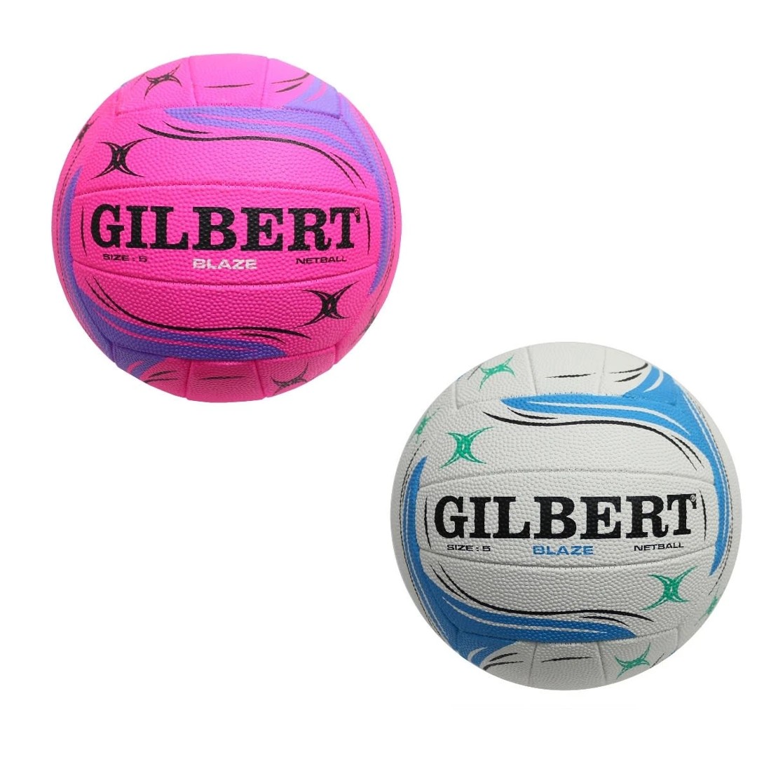 1 Gilbert Blaze Netball - Size 5, Assorted, 1 of 5