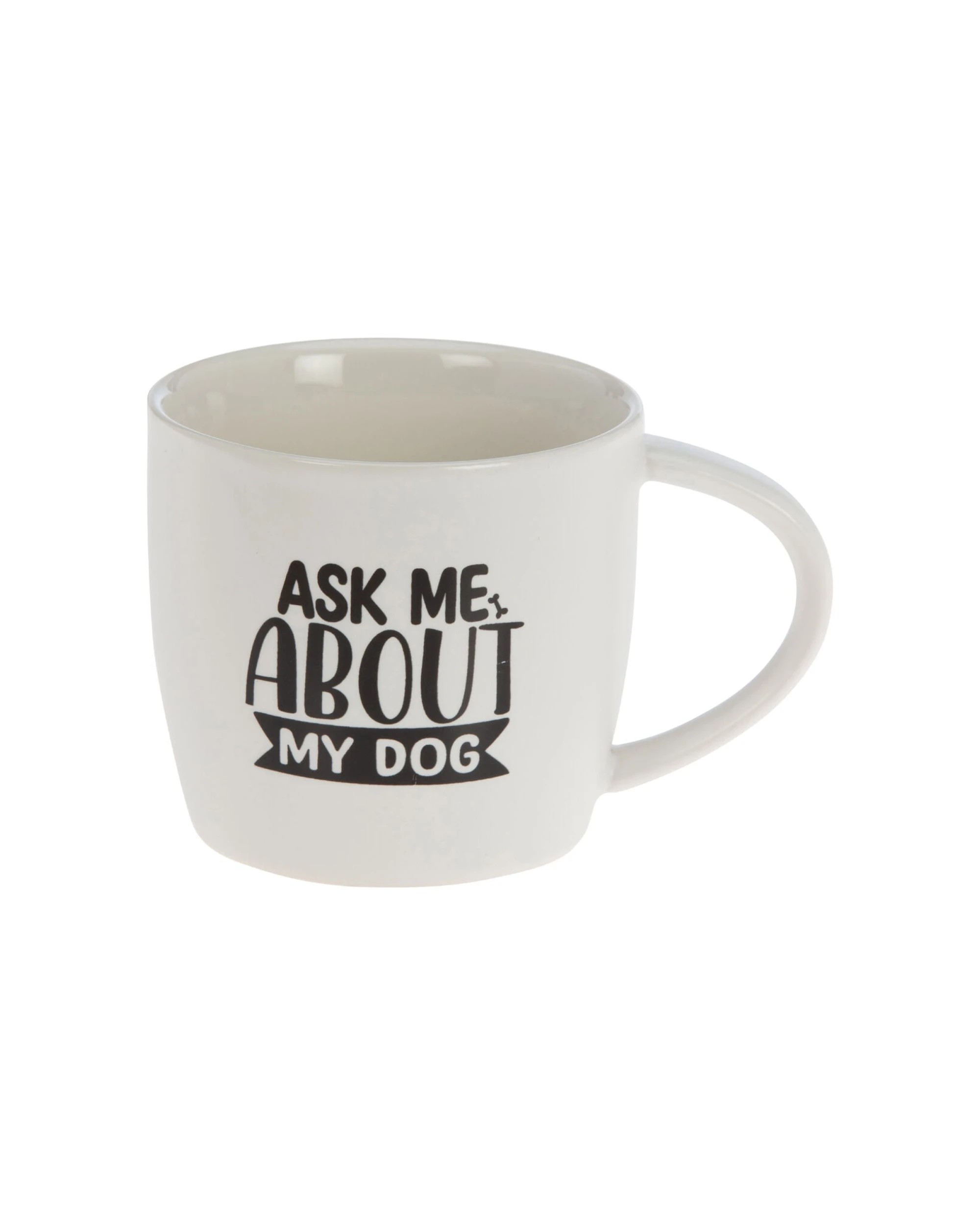 2 Bramble Bay 4PK Ask About My Dog Quote Novelty Coffee Mug Ceramic - White, 2 of 2