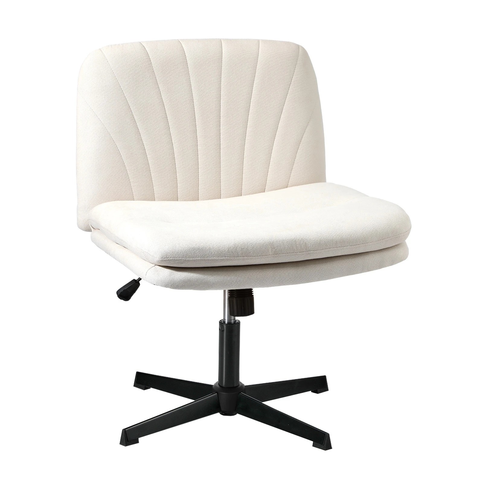 1 Oikiture Armless Office Desk Chair Linen
 - Beige, 1 of 10