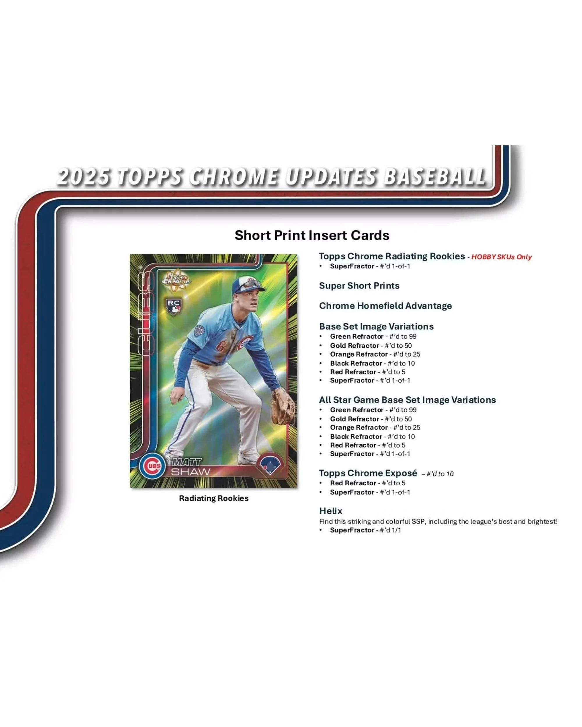 6 Topps Chrome MLB 2025 Update Series Baseball Hobby Pack, 6 of 9