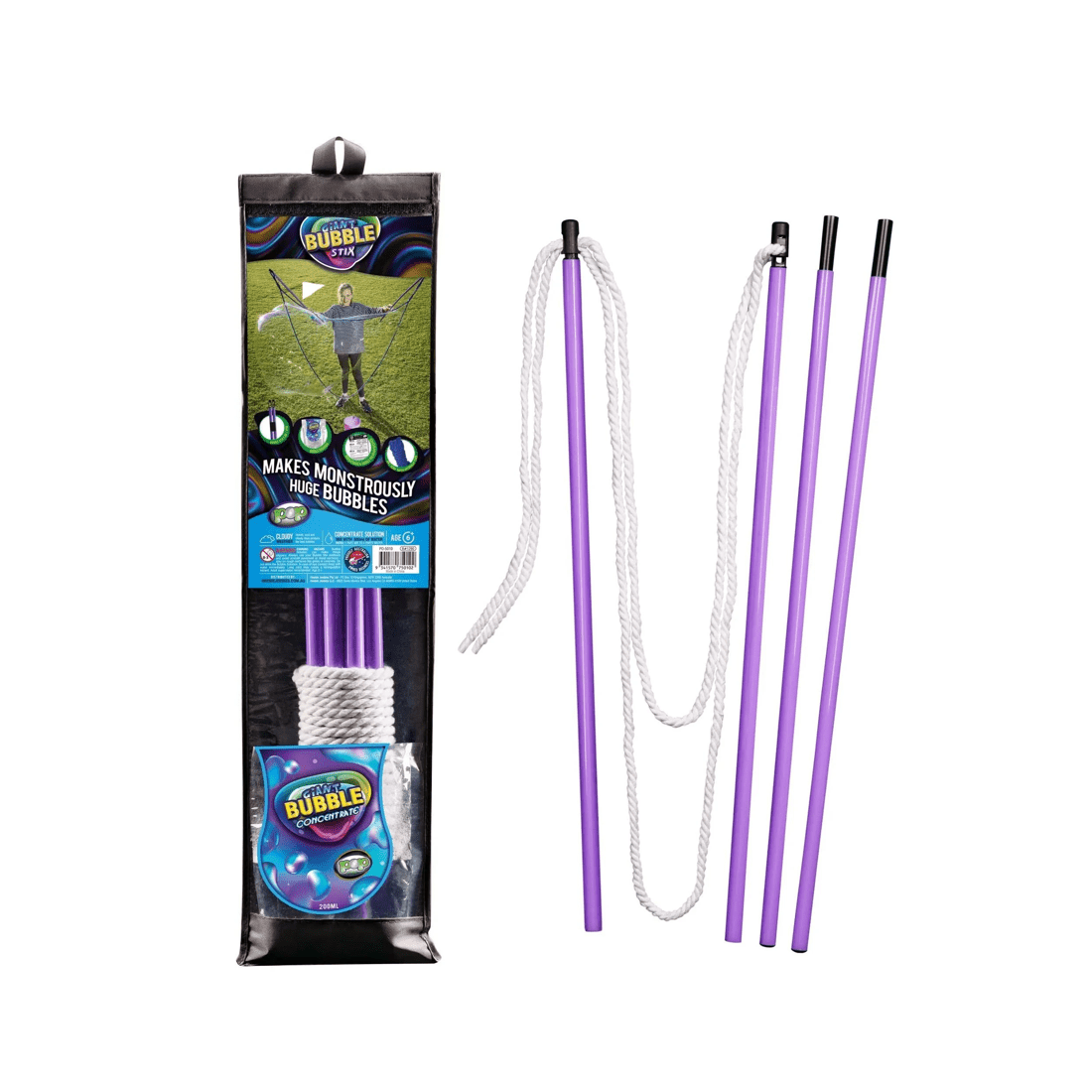 1 Heebie Jeebies Pop Bubble Co Giant Bubble Stix - Extendable, 1 of 9