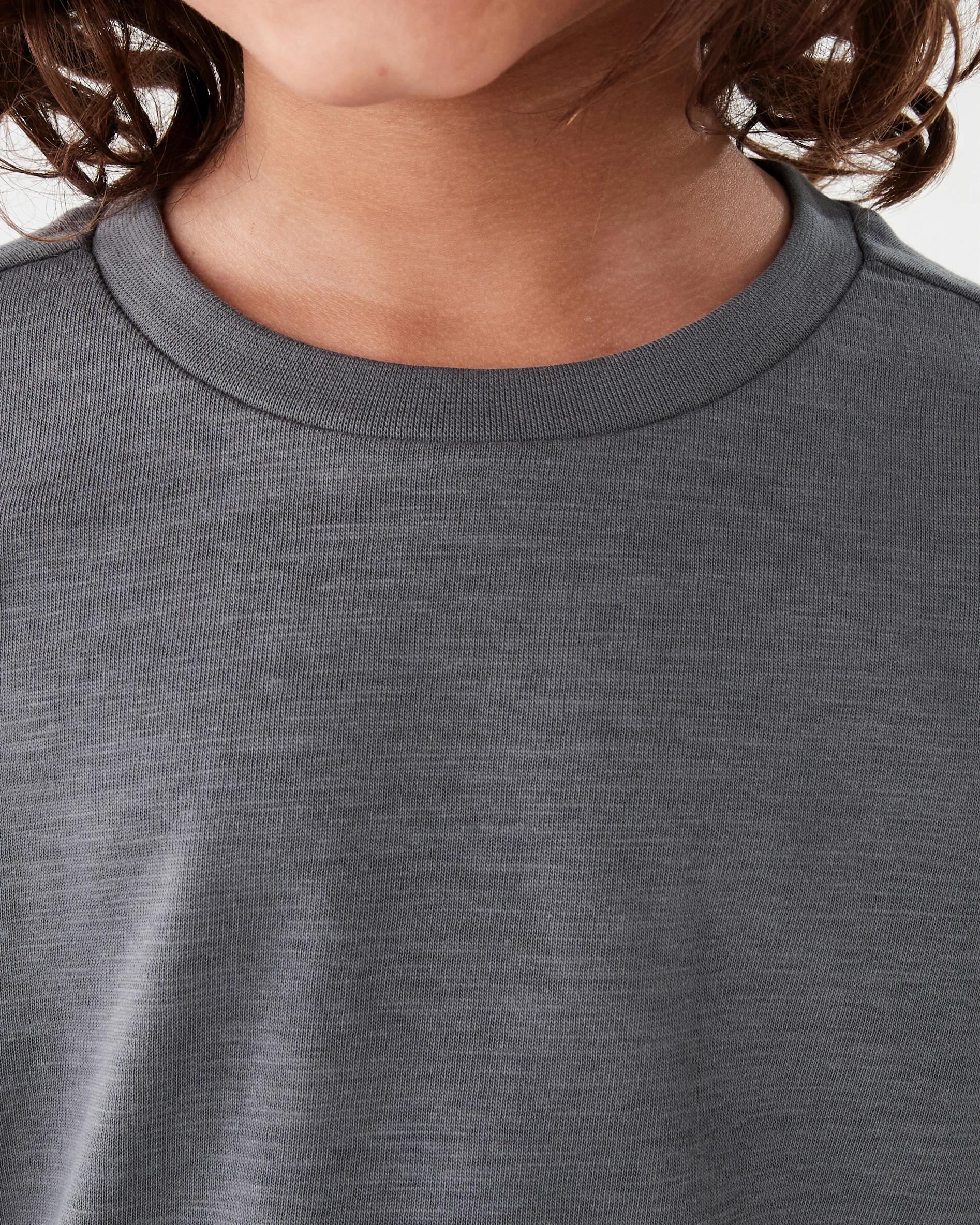 3 Long Sleeve Textured T-shirt Gry Castle, 3 of 6