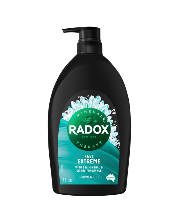 Radox Feel Extreme Shower Gel 1L - Sea Minerals and Citrus Fragrance