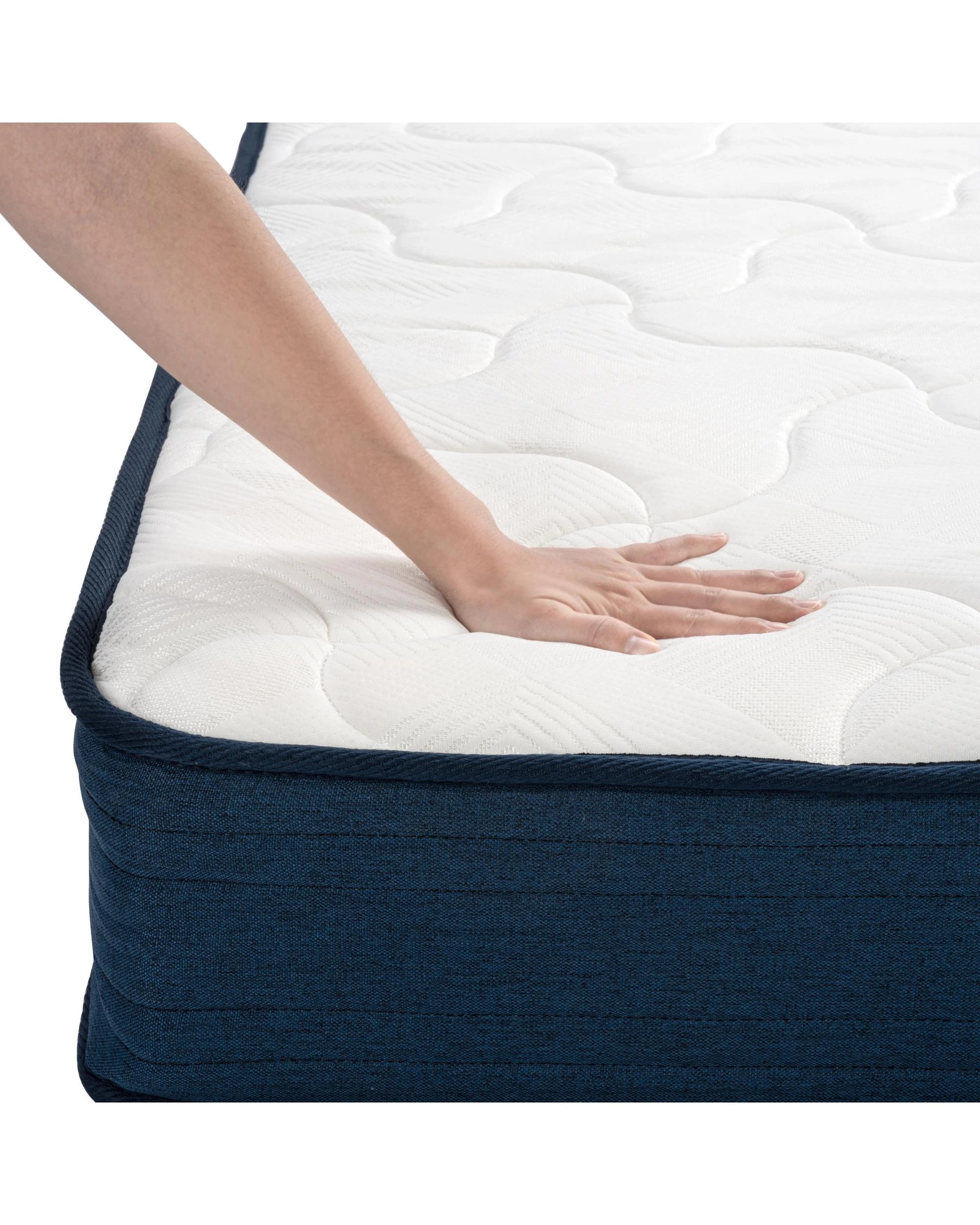 6 Kodu Bonnell Spring 19cm Mattress Queen - King Bed - Blue, 6 of 8