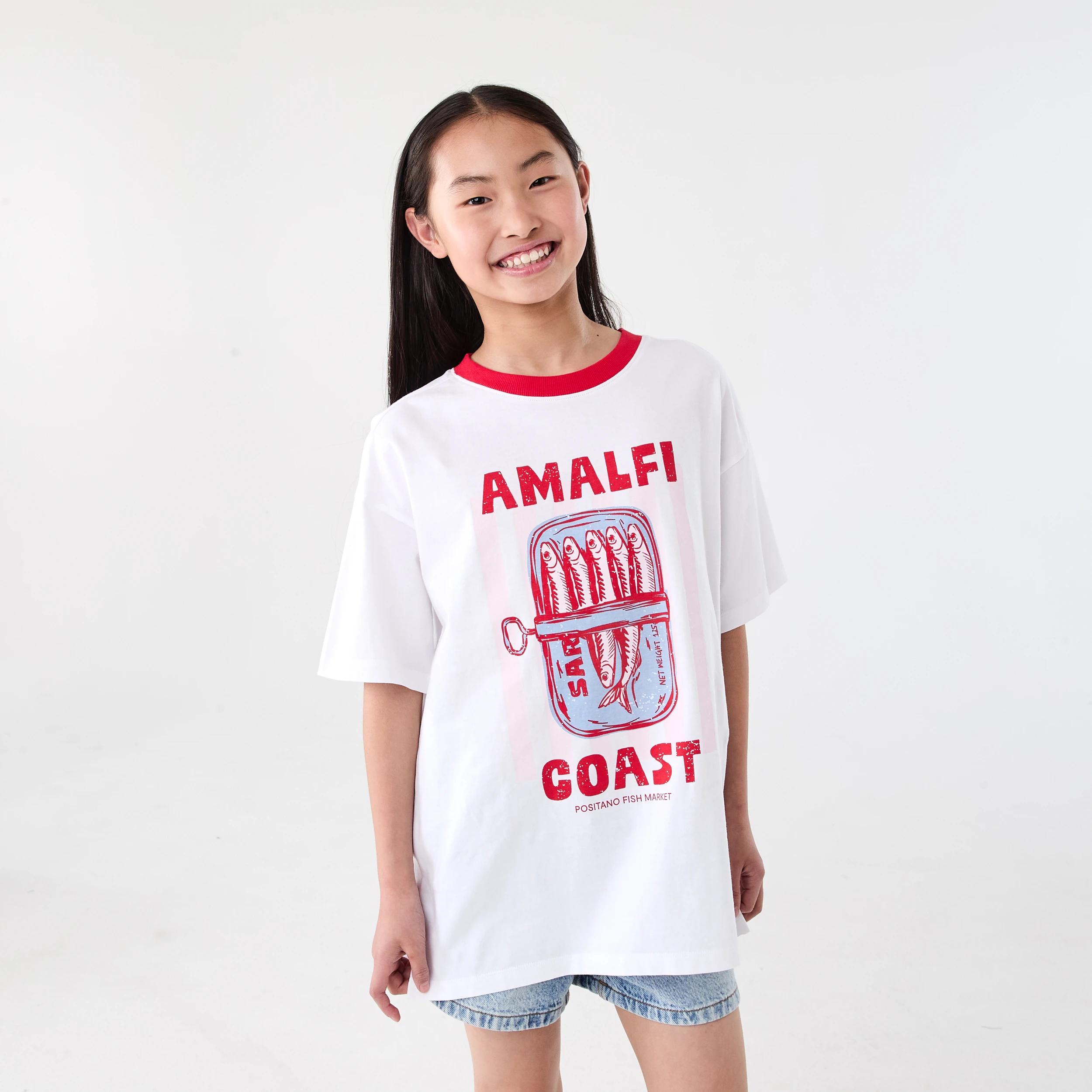 1 Oversized T-shirt Wht Sardne, 1 of 7