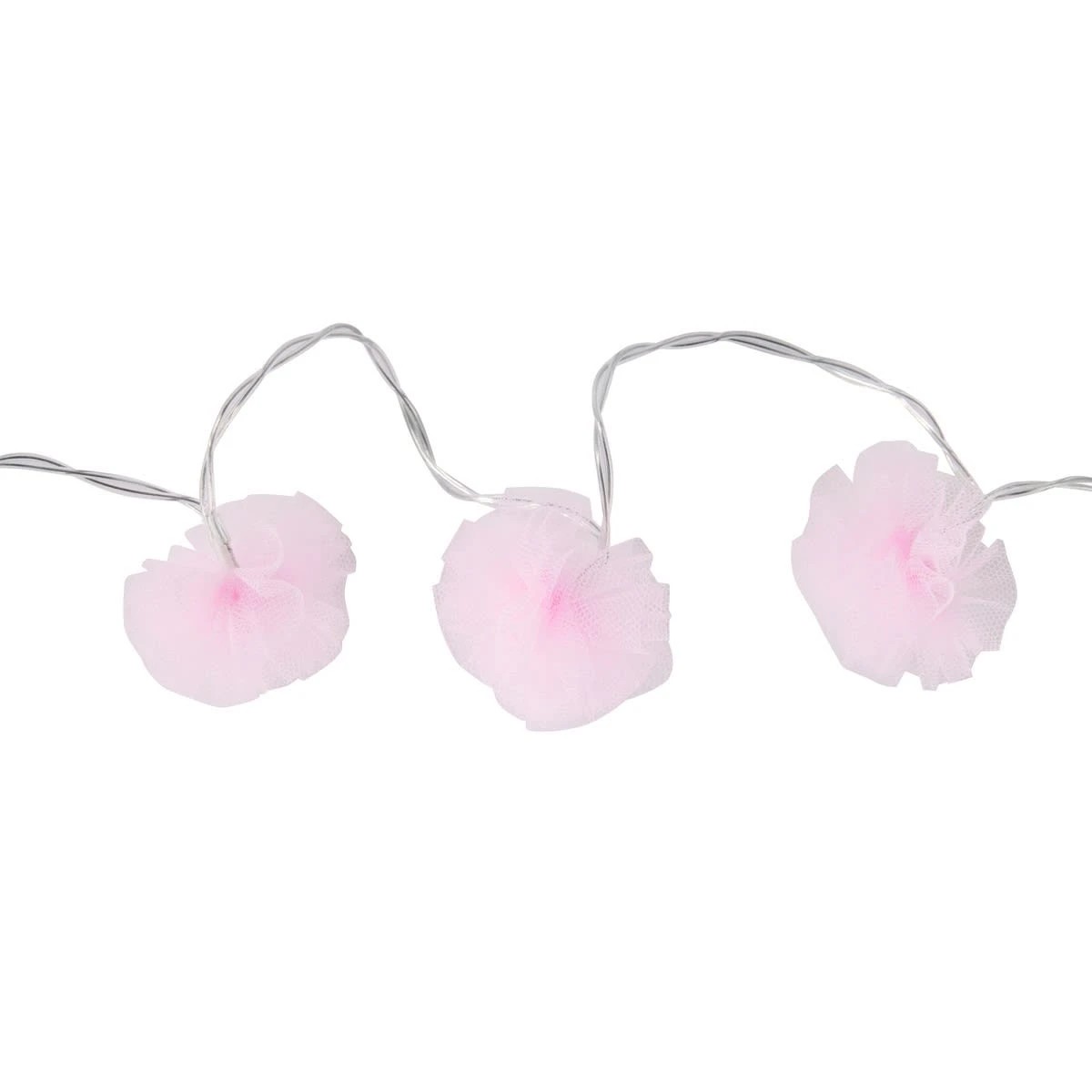 4 Pink Tulle String Lights, 4 of 8
