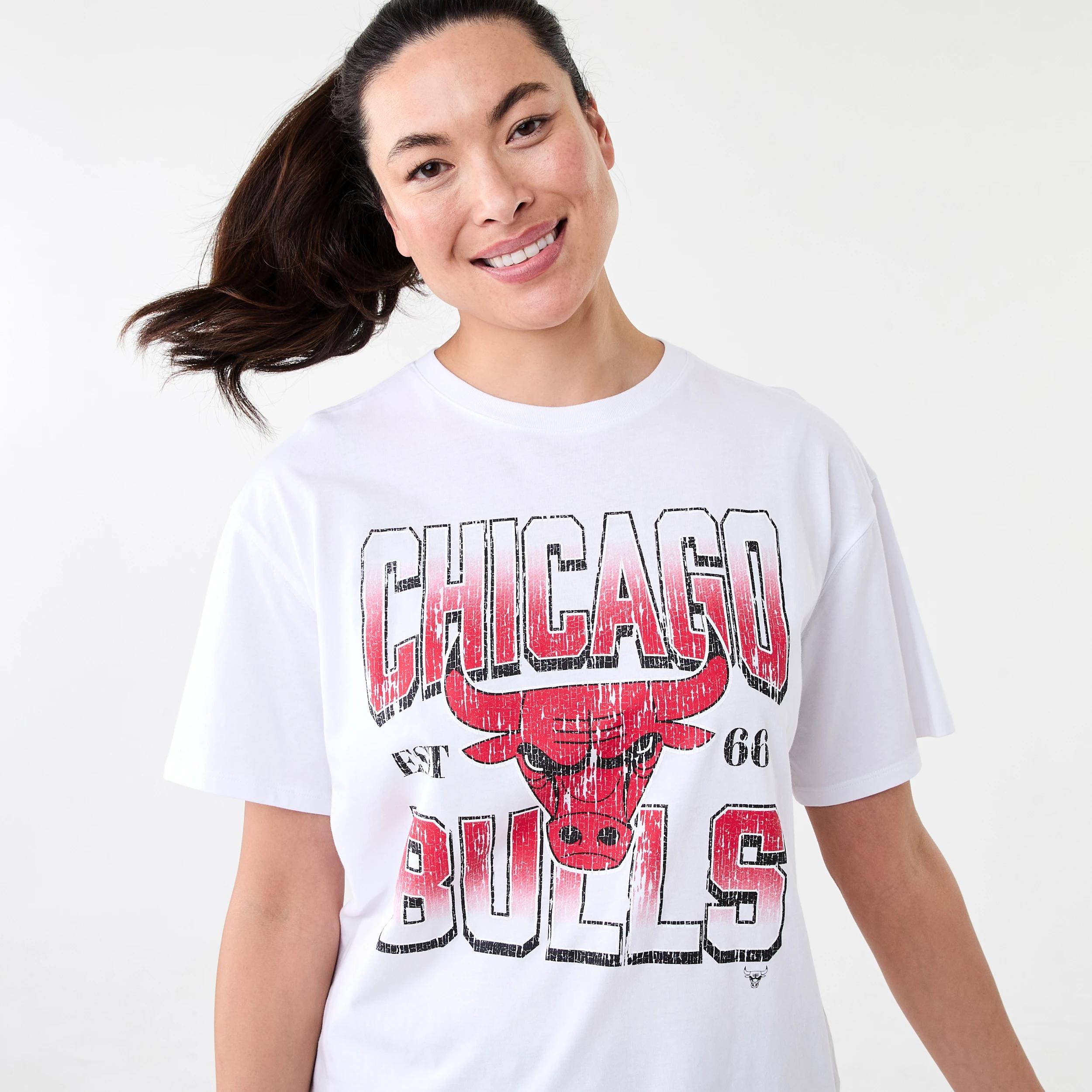 4 Official NBA Lounge T-shirt WHITE BULLS, 4 of 10