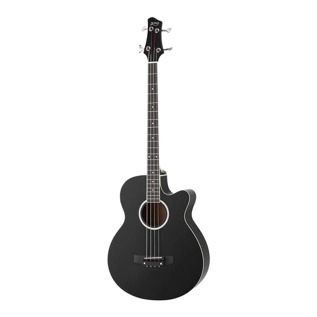 3 Alpha 43" Acoustic Bass Guitar 4-Band EQ - Black, 3 of 6