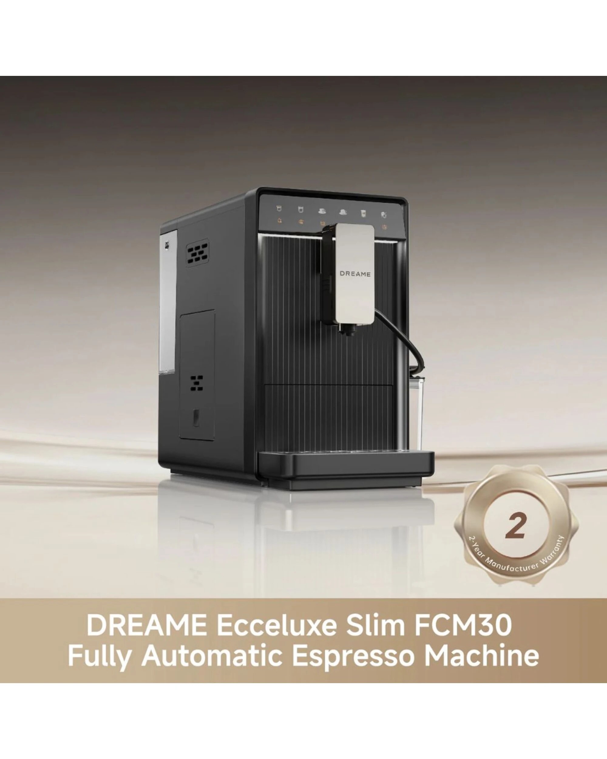 6 Dreame FCM30 Ecceluxe Slim Coffee Machine - Black, 6 of 9
