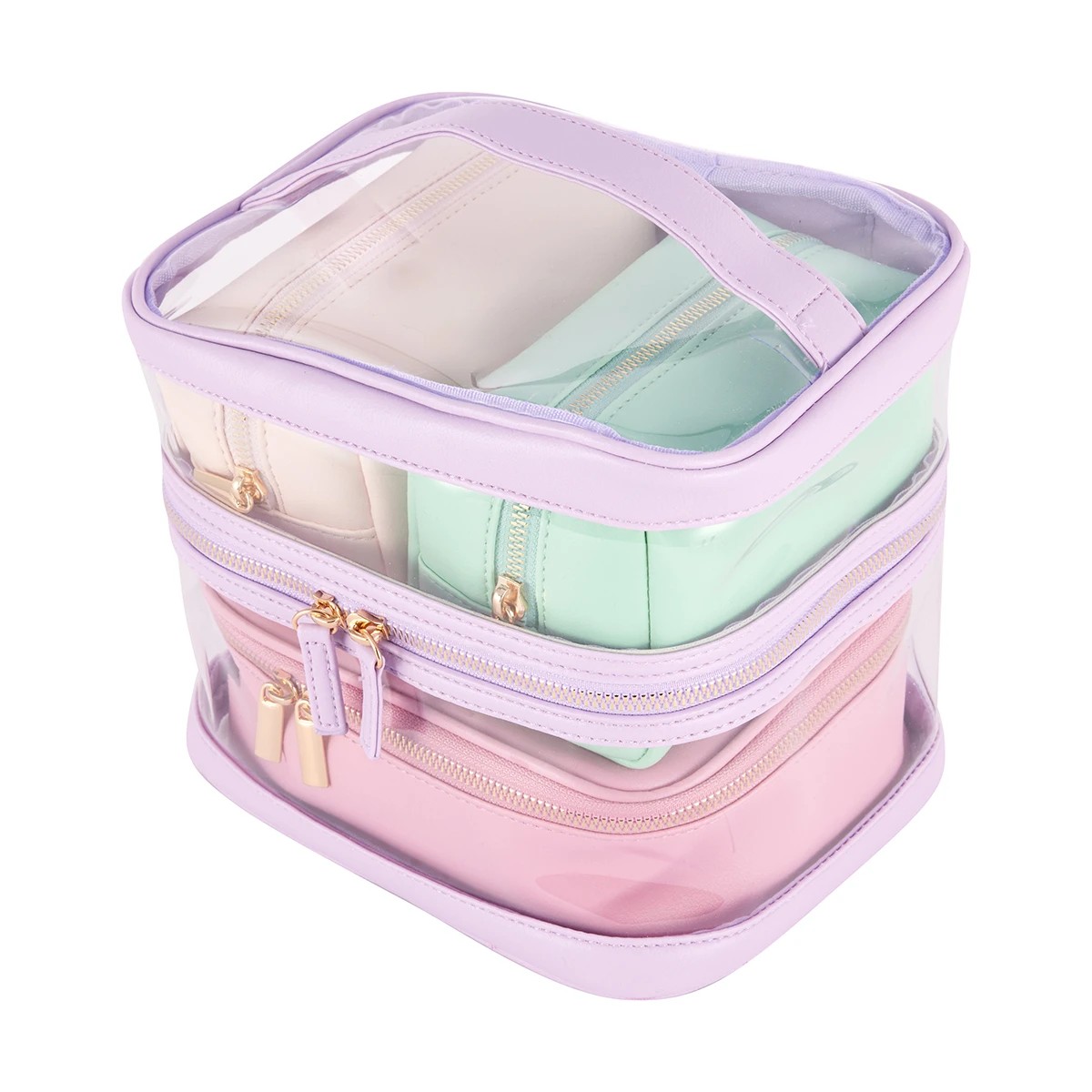 2 OXX Cosmetics 4 Piece Makeup Bag - Pastel, 2 of 9