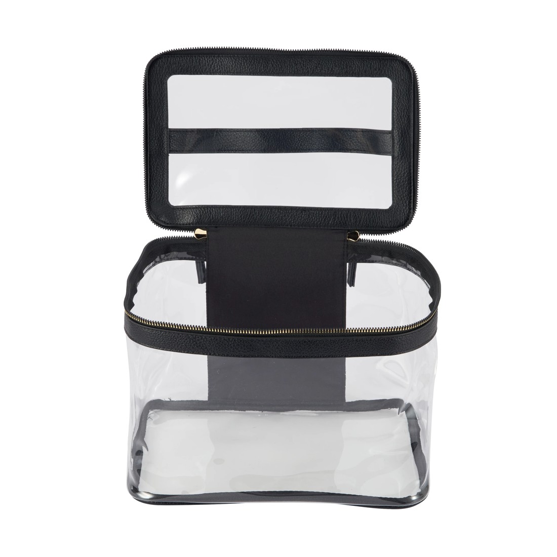 3 OXX Cosmetics Makeup Bag - Clear and Black, 3 of 6
