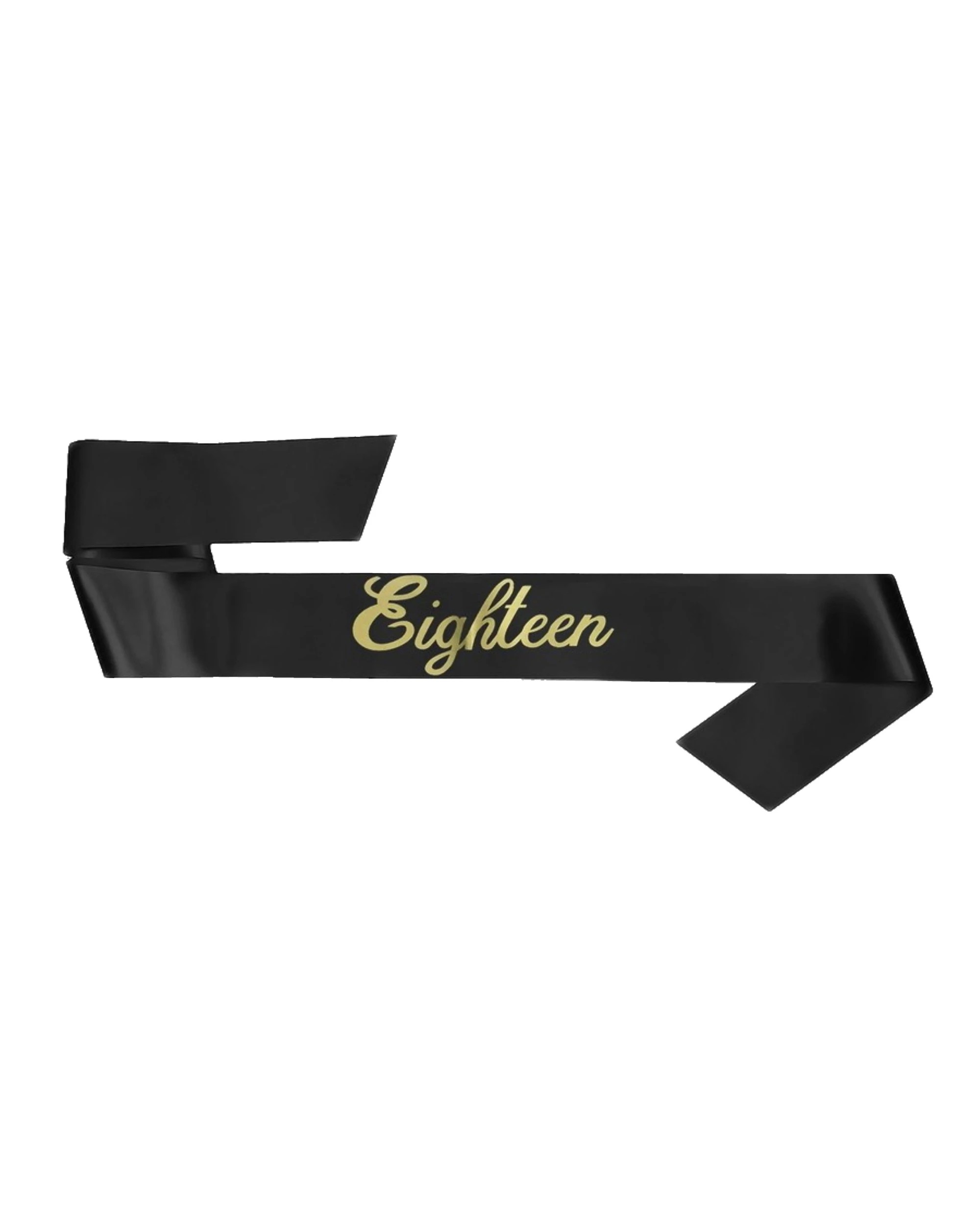 1 Amscan Inc. Eighteen Sash - Black, 1 of 1