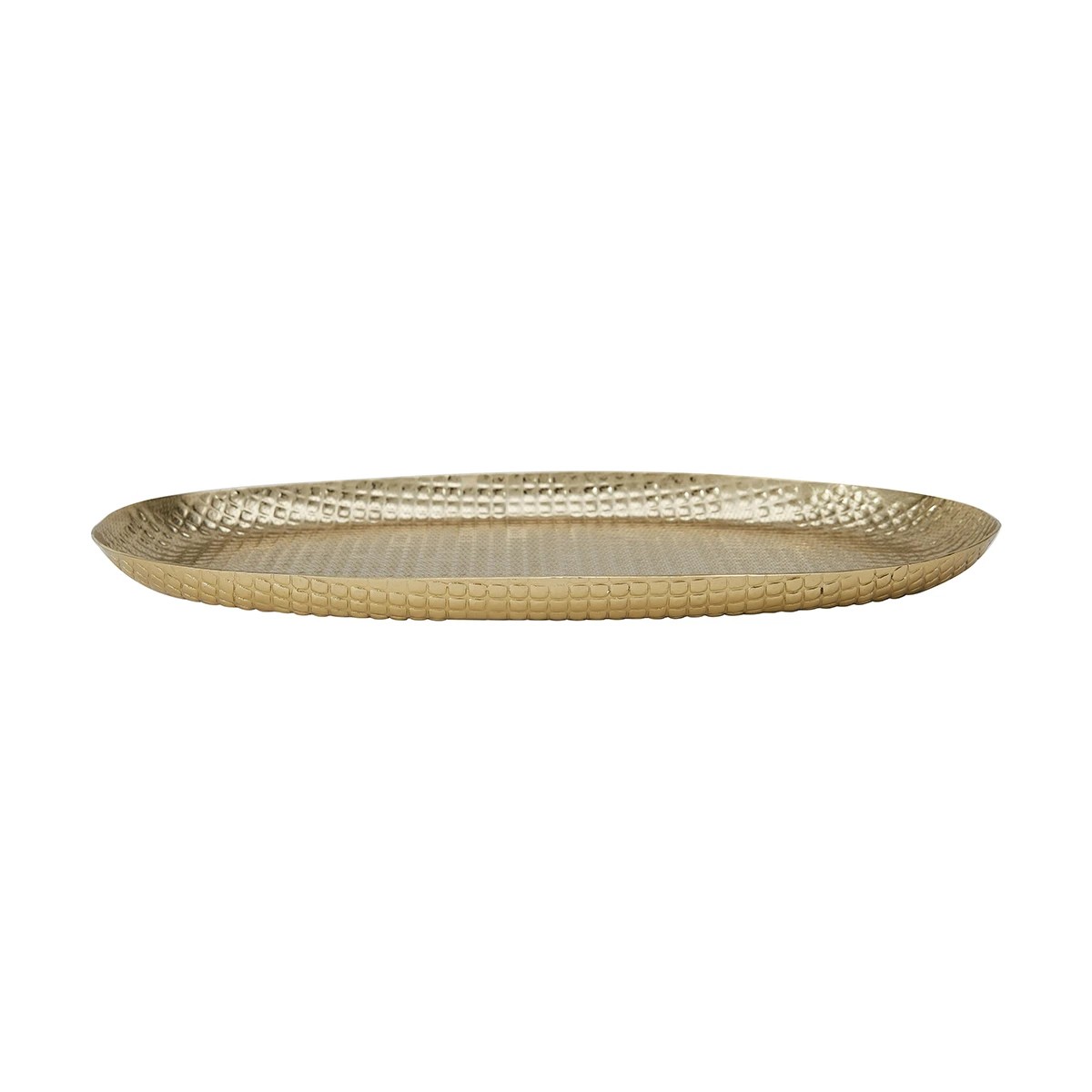 2 Gold Look Hammered Platter, 2 of 7