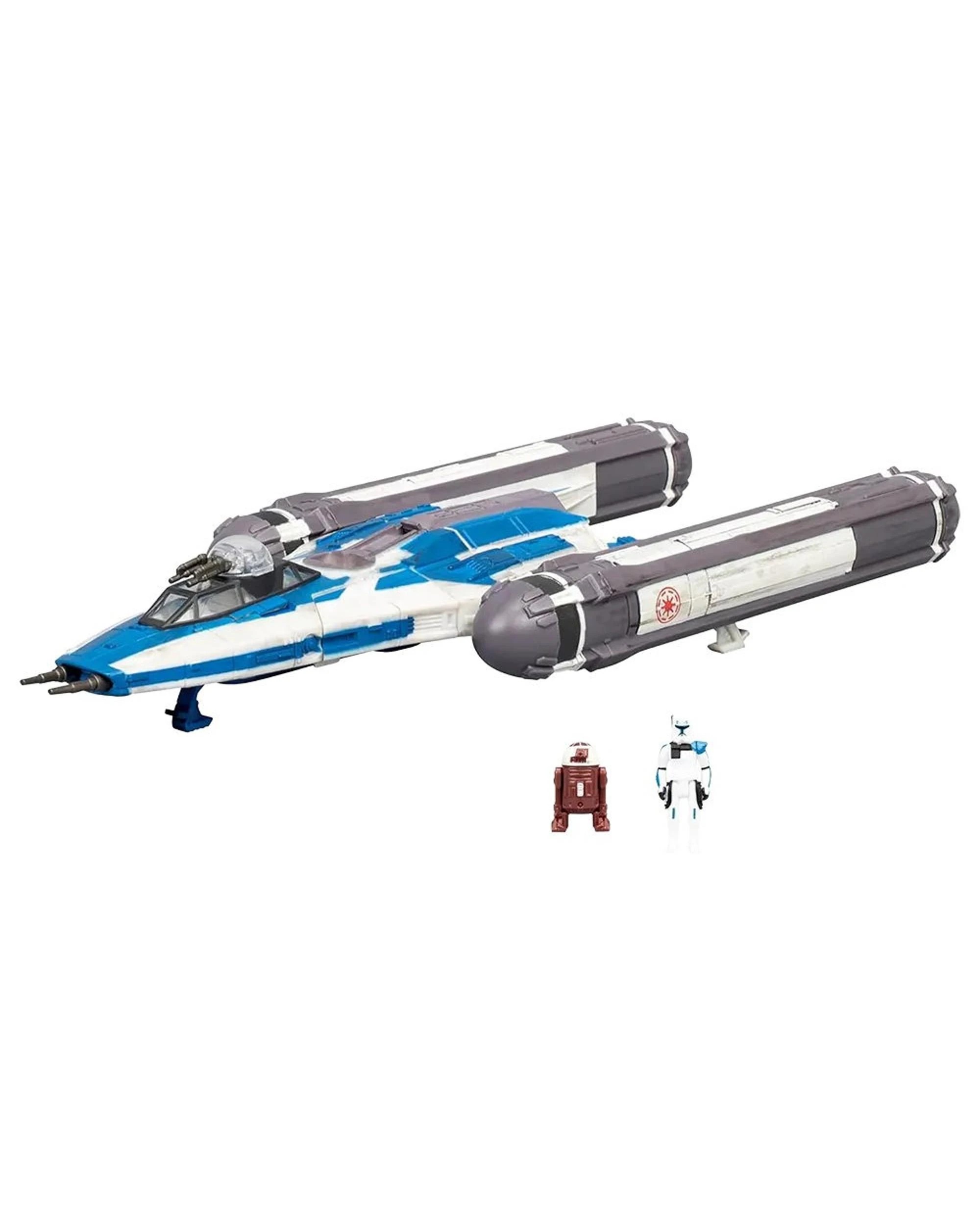 2 Star Wars Micro Galaxy Squadron BTL-B Y-Wing Starfighter 5 inch Vehicle and Figure Set, 2 of 4