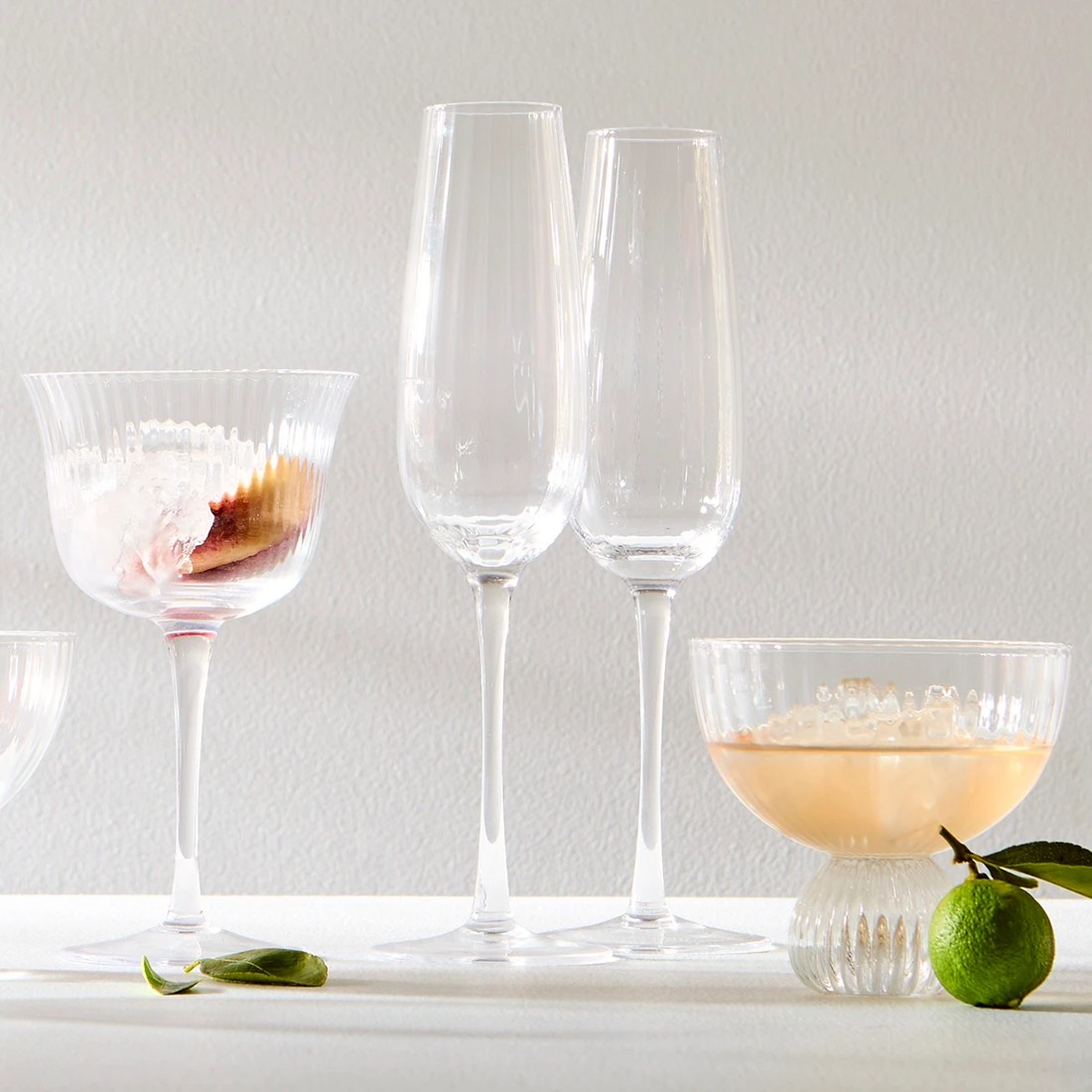 5 4 Ripple Flute Glasses, 5 of 5