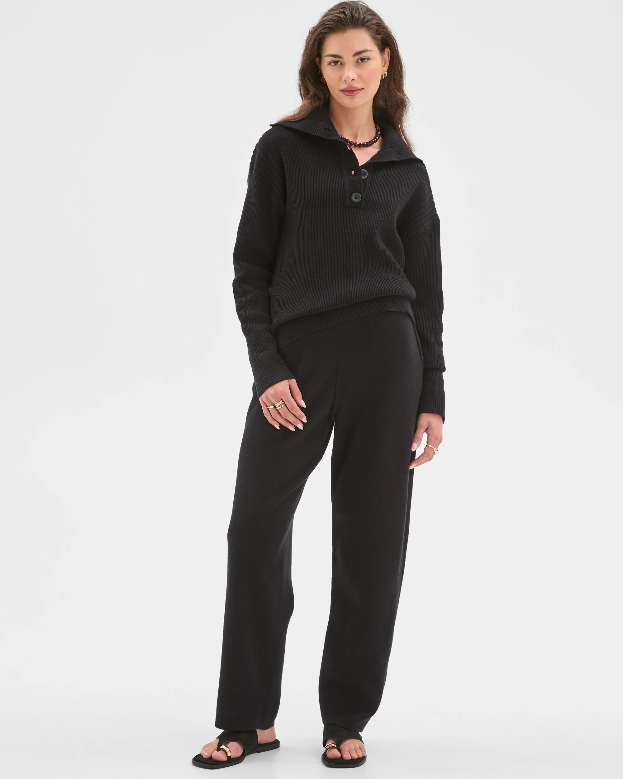 1 Target Petites Petites Clean Knit Pants BLACK, 1 of 7