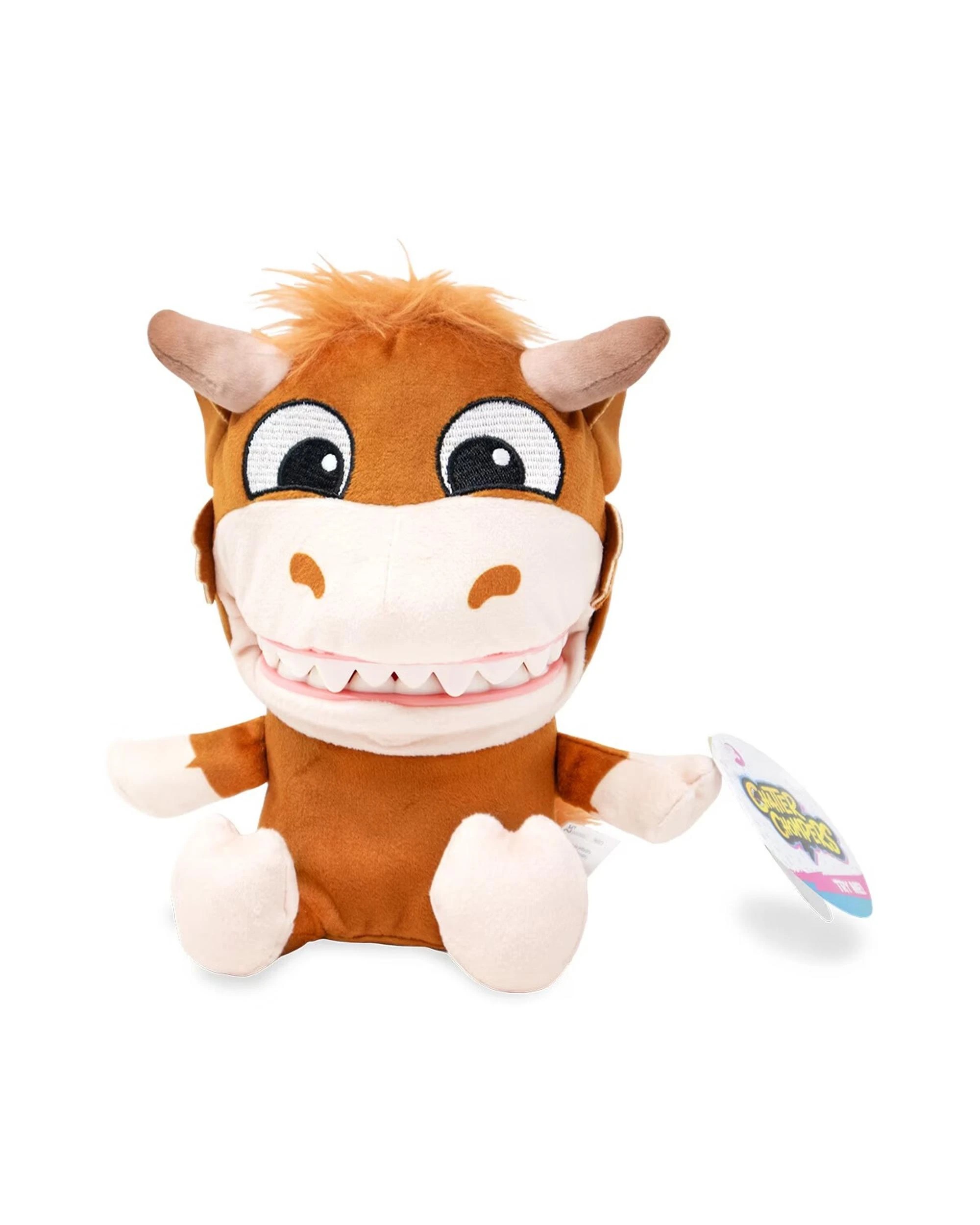 1 Chatter Chompers Highland Cow Interactive Plush, 1 of 4