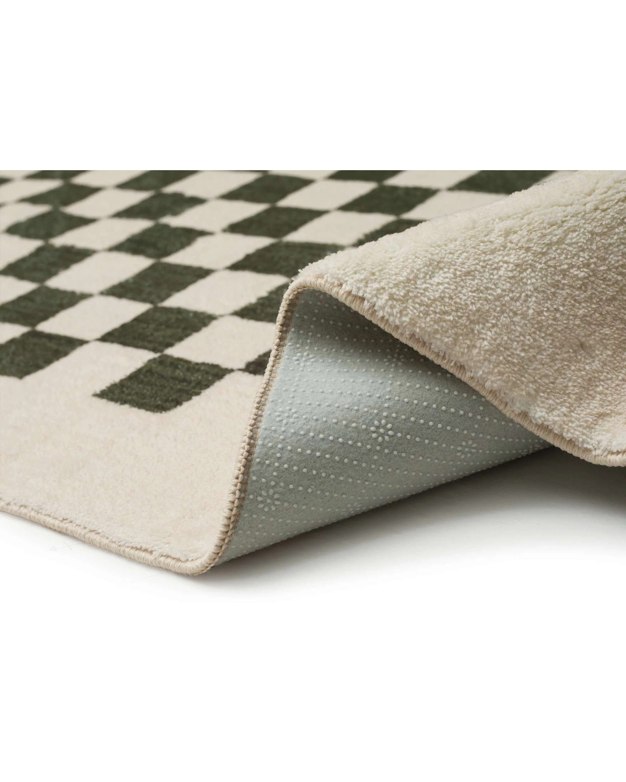 5 Loopsie Malibu Checkered Washable Rug-400cm x 300cm - Green, 5 of 8