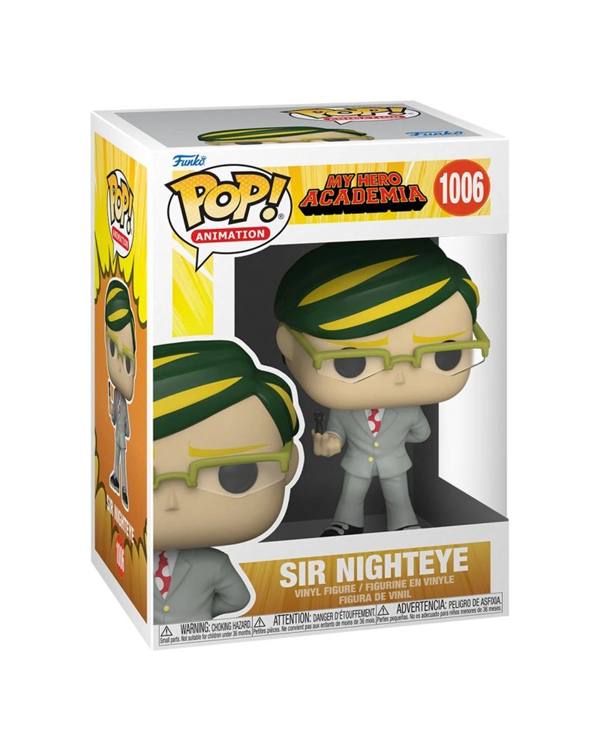 2 POP My Hero Academia - Sir Nighteye Pop Pop Vinyl 10cm Collectible Figure - Multi, 2 of 3