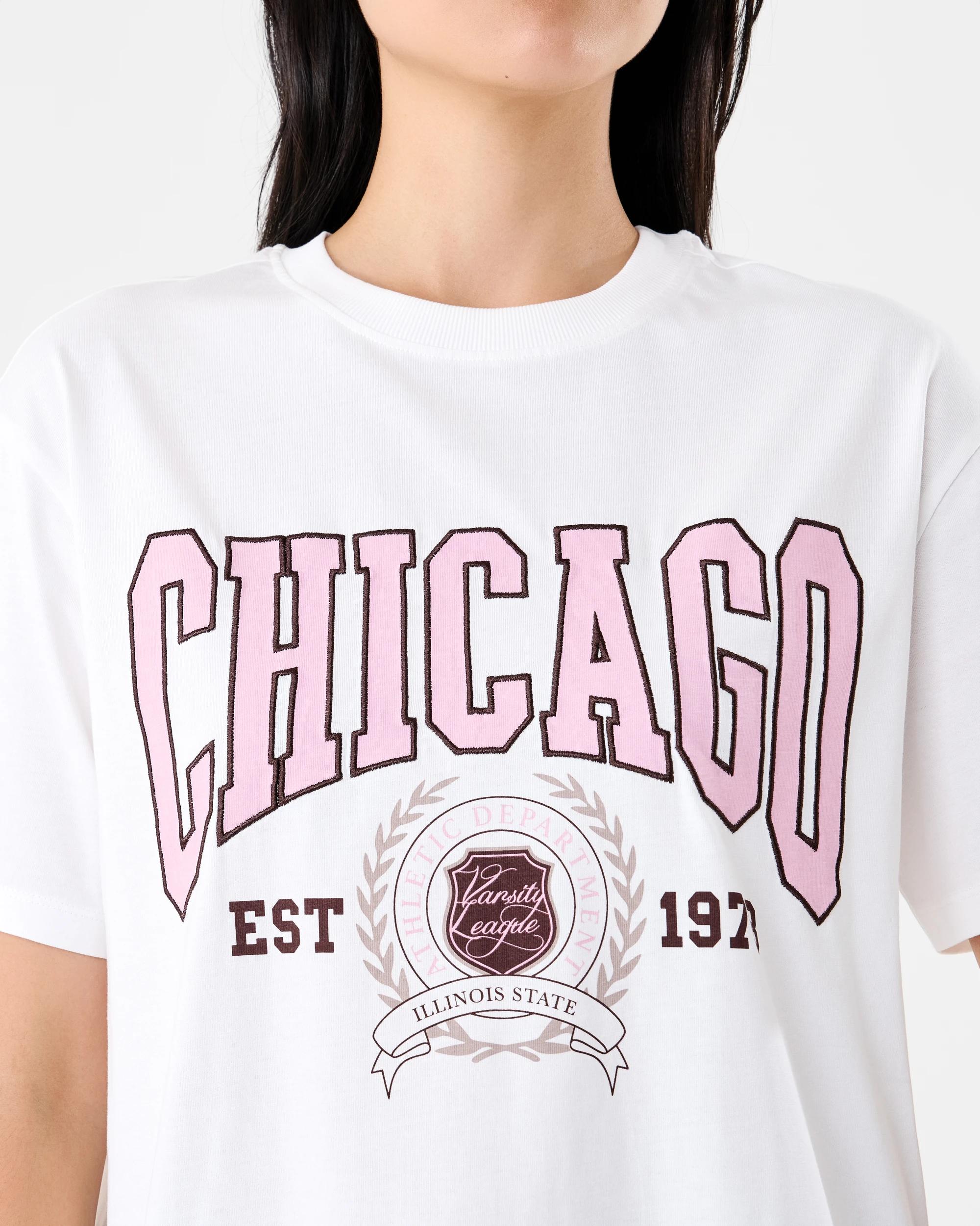 5 Short Sleeve Oversized Boyfriend T-shirt Cldchicago, 5 of 6