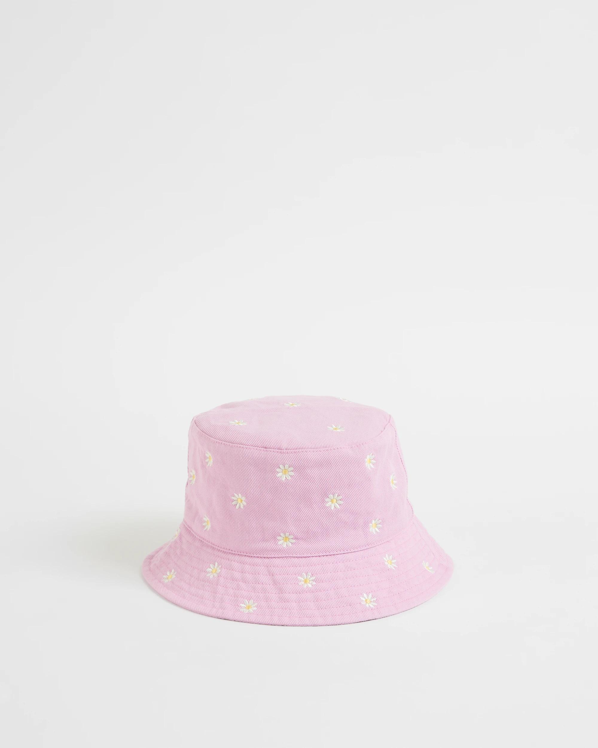 1 Target Kids Embroidered Daisy Bucket Hat LILAC, 1 of 2