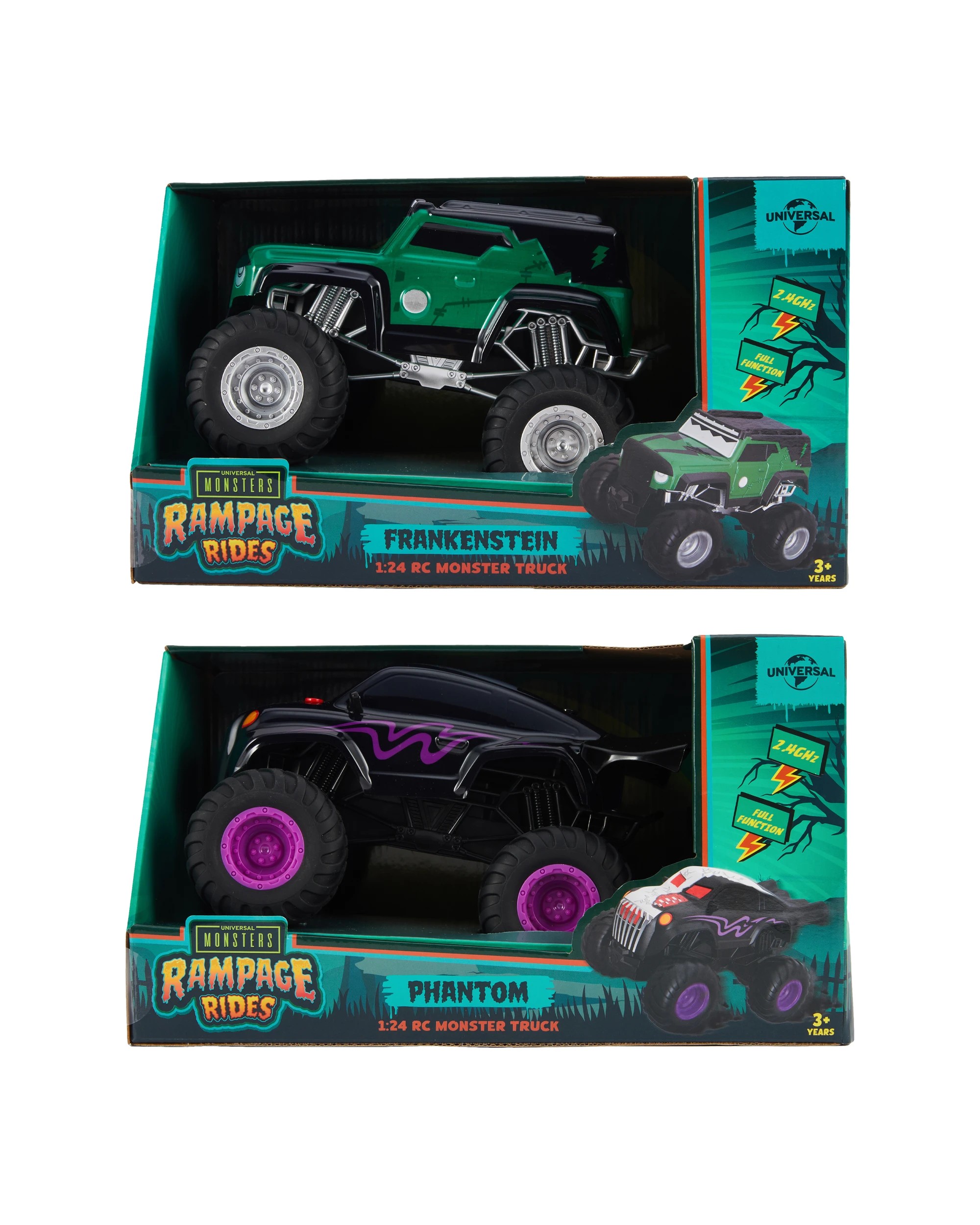 1 Universal Monsters Rampage Rides: RC Frankenstein Monster Truck - Assorted, 1 of 8