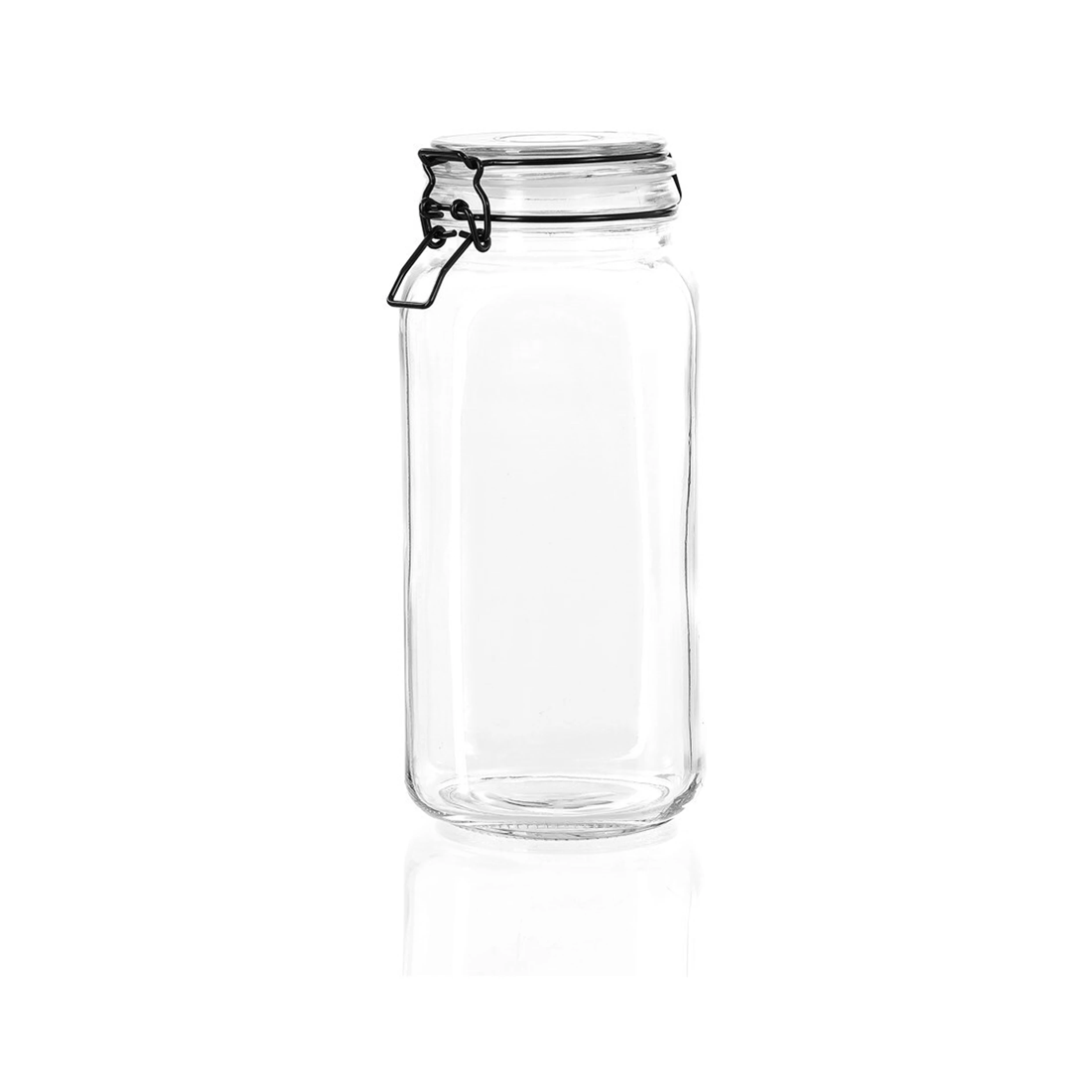1 Lemon & Lime Fido 2.1l/26cm Glass Clip Jar Canister Food Storage/container Clear
 - Clear, 1 of 4