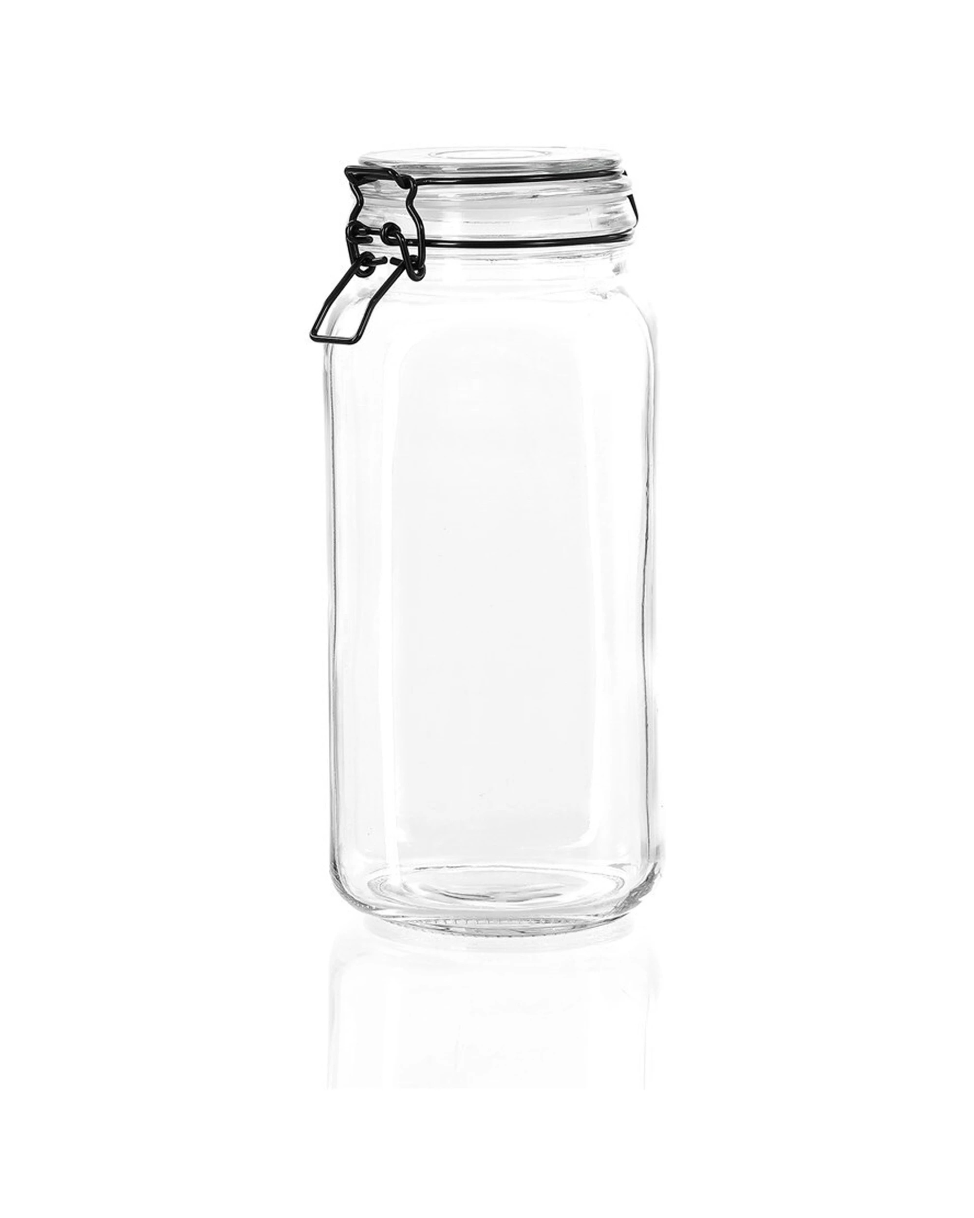 1 Lemon & Lime Fido 2.1l/26cm Glass Clip Jar Canister Food Storage/container Clear
 - Clear, 1 of 4