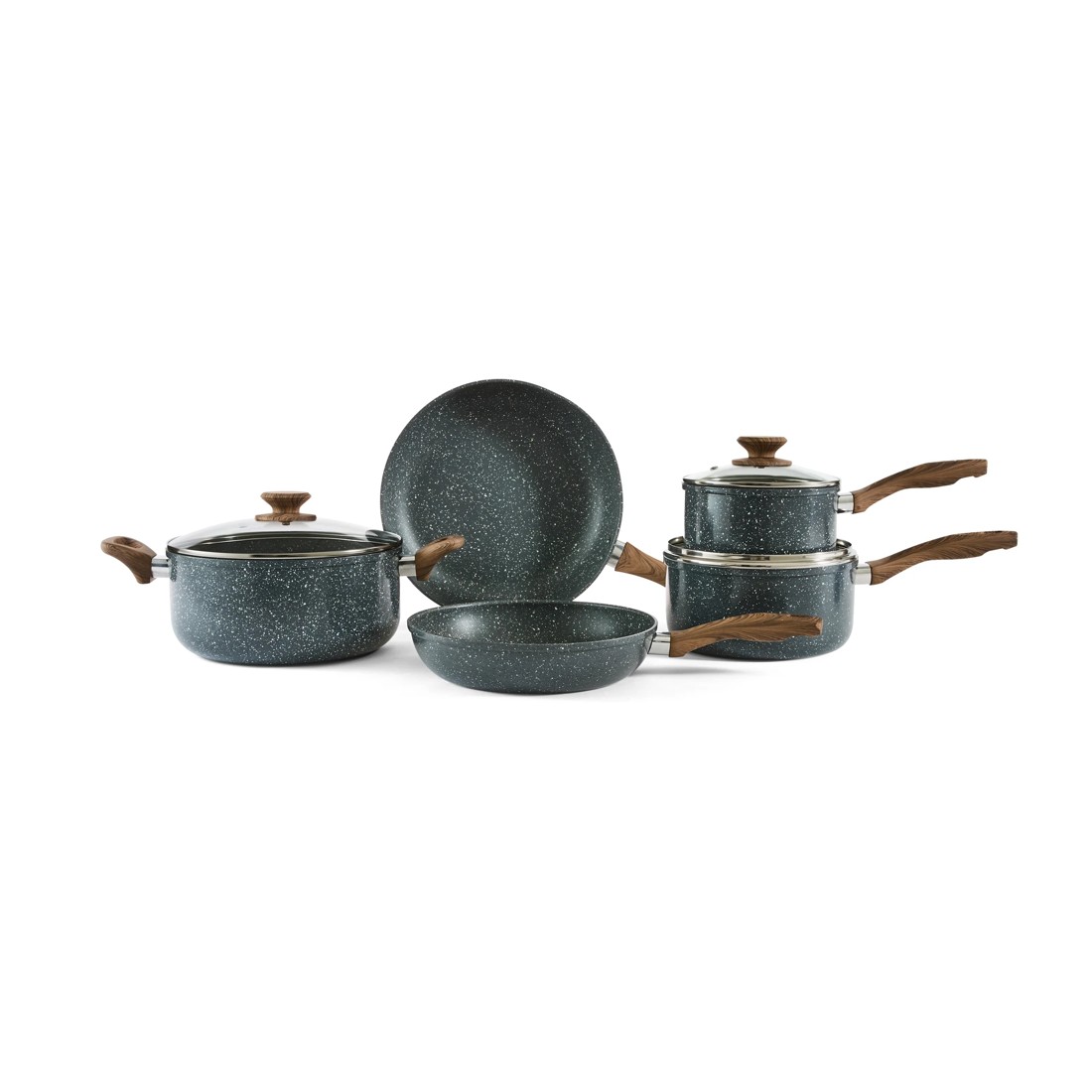 1 5 Piece Wood Look Cookware Set, 1 of 10