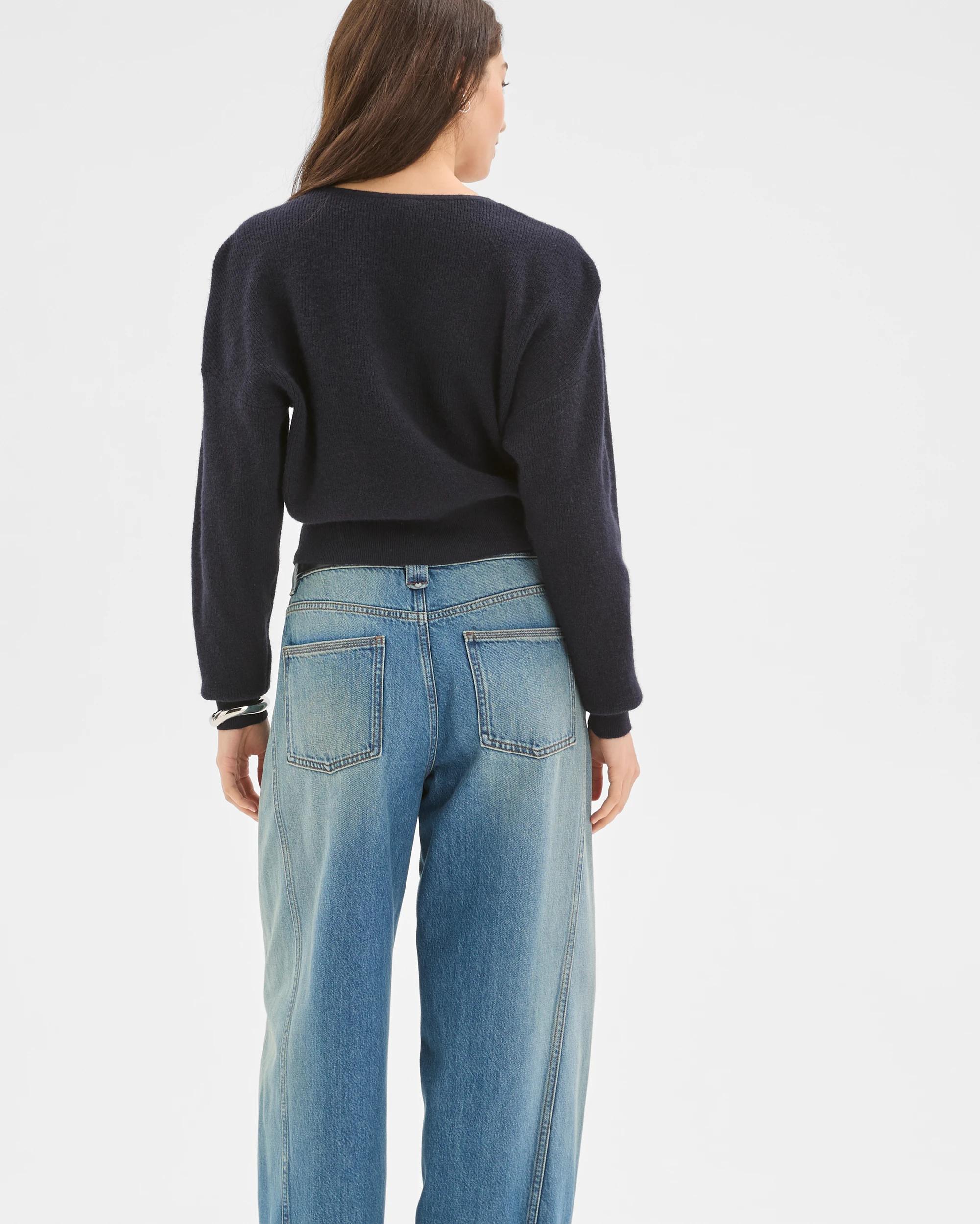 6 Lily Loves Wrap Jumper BLUE + BLACK, 6 of 6