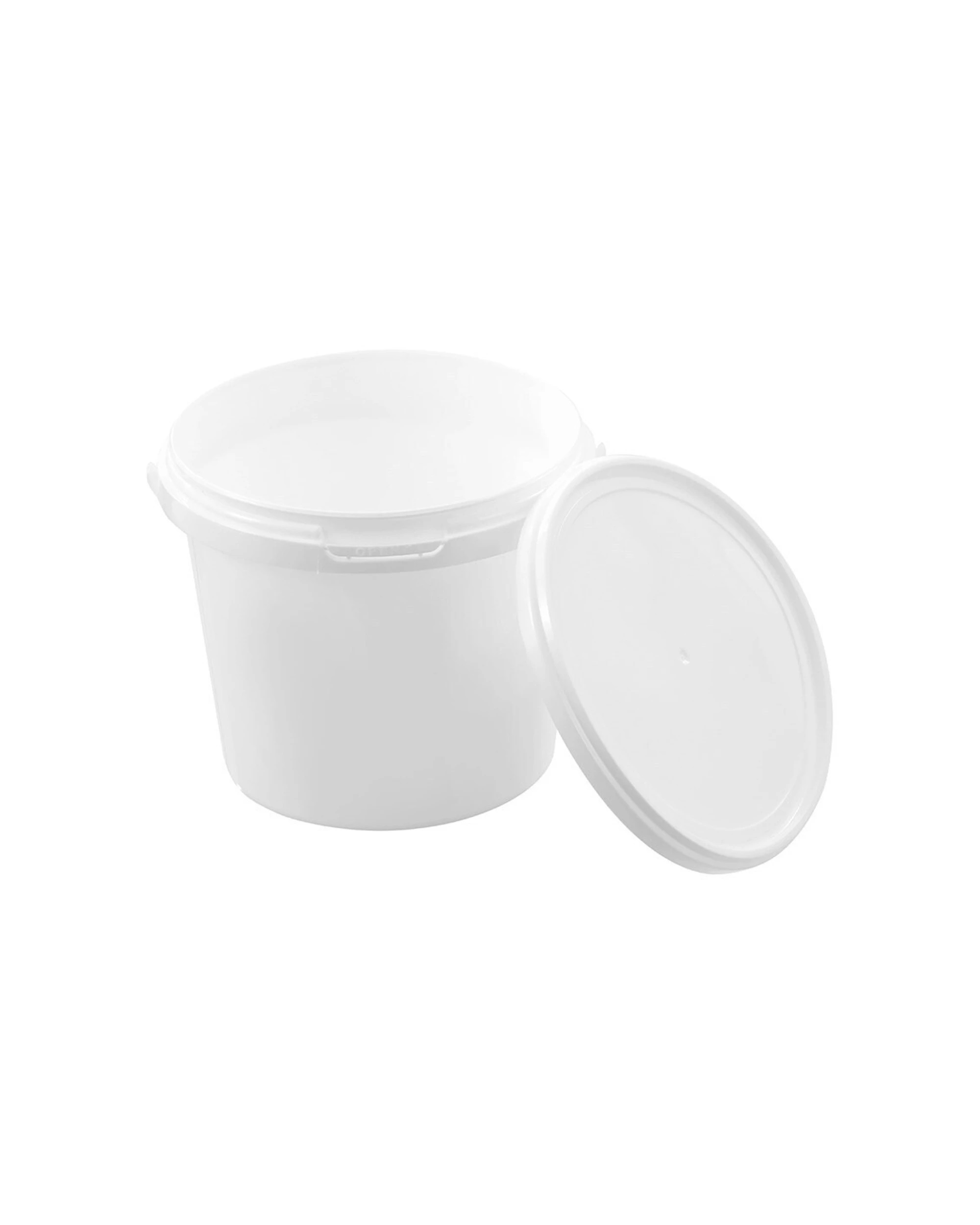 4 Boxsweden 3PK Boxsweden 2.5L Heavy Duty Handled Pail Bucket Durable Material Heavy Duty Handle - White, 4 of 5
