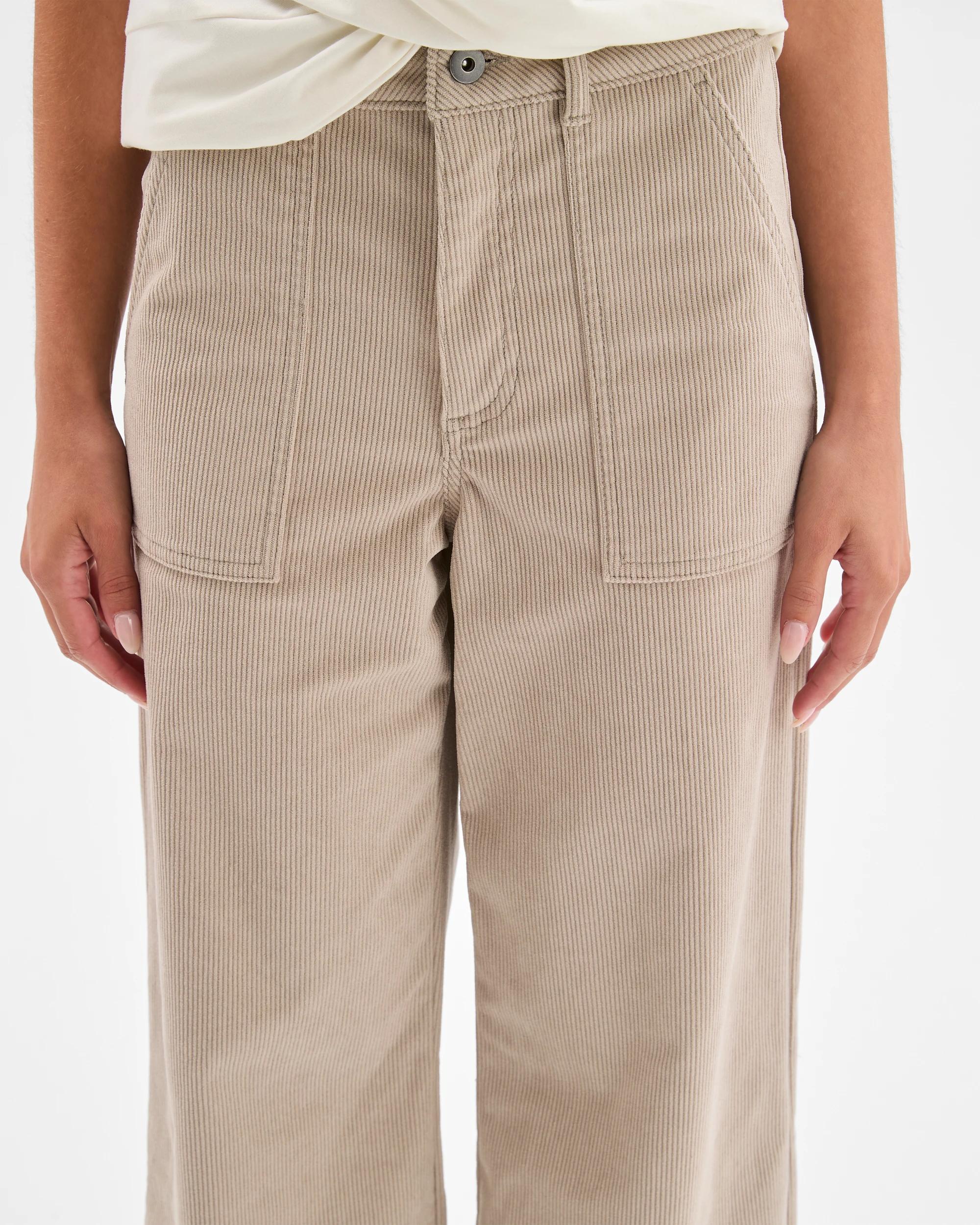 5 Target Petites Petites Corduroy Wide Leg Pants PARCHMENT, 5 of 6
