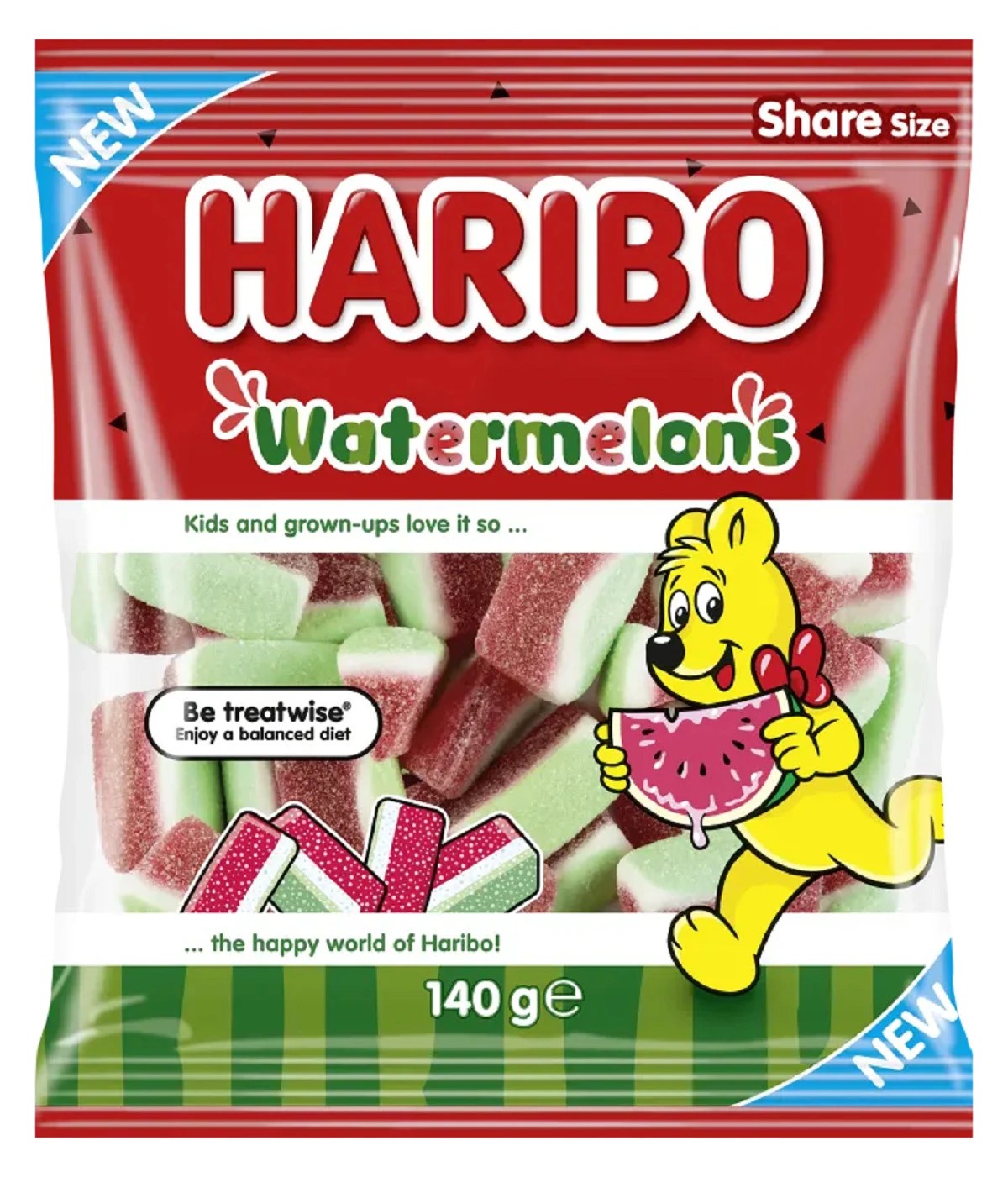 1 Haribo Watermelons 140g, 1 of 2