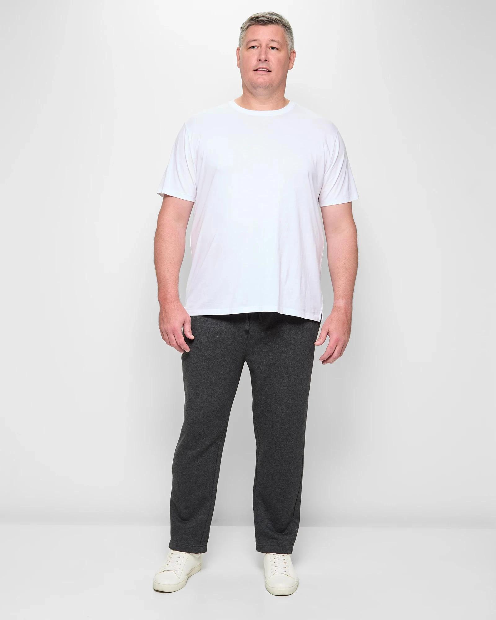 2 Target Plus Size Non-Cuffed Trackpants CHARCOAL, 2 of 5