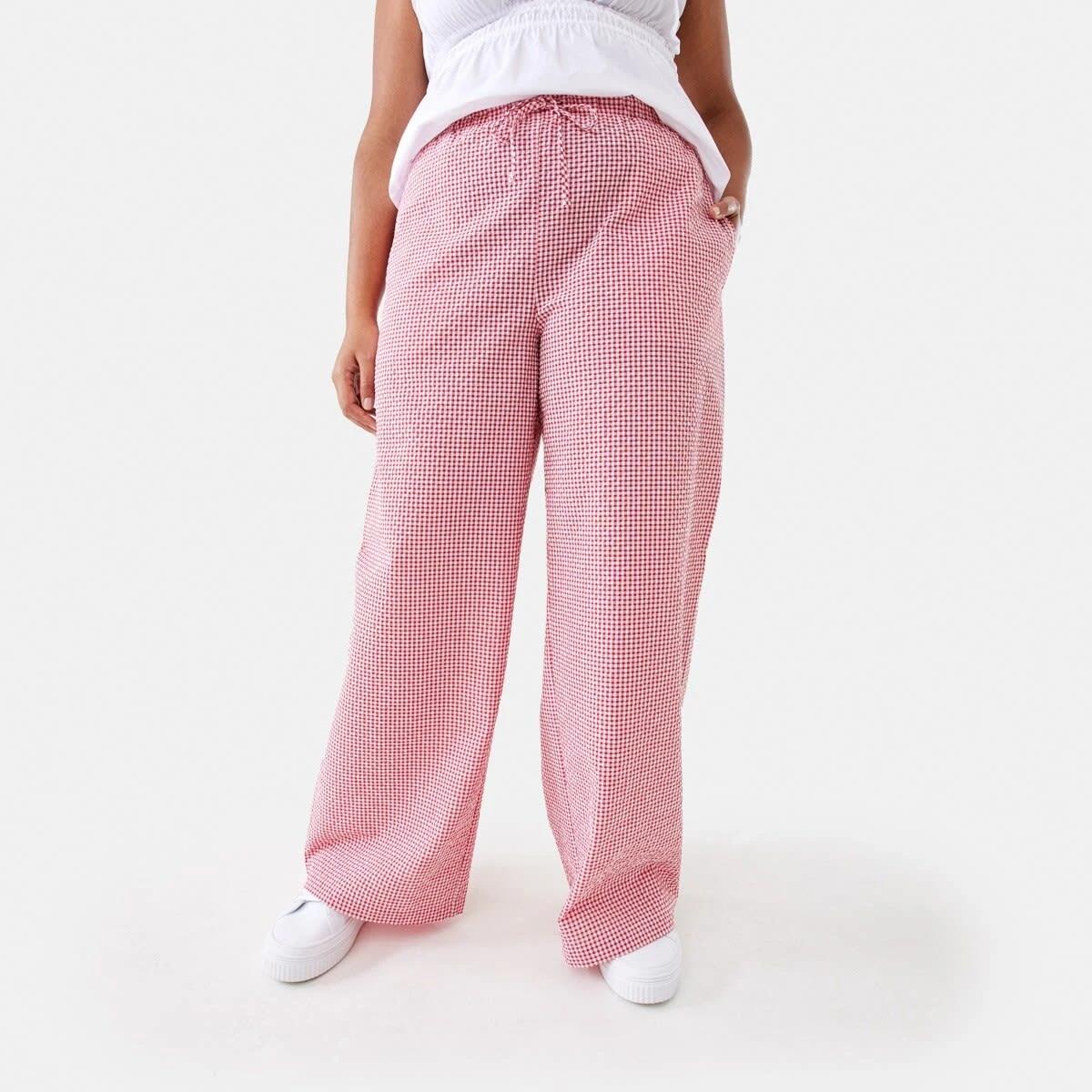 3 Seersucker Pants Red Ging, 3 of 9