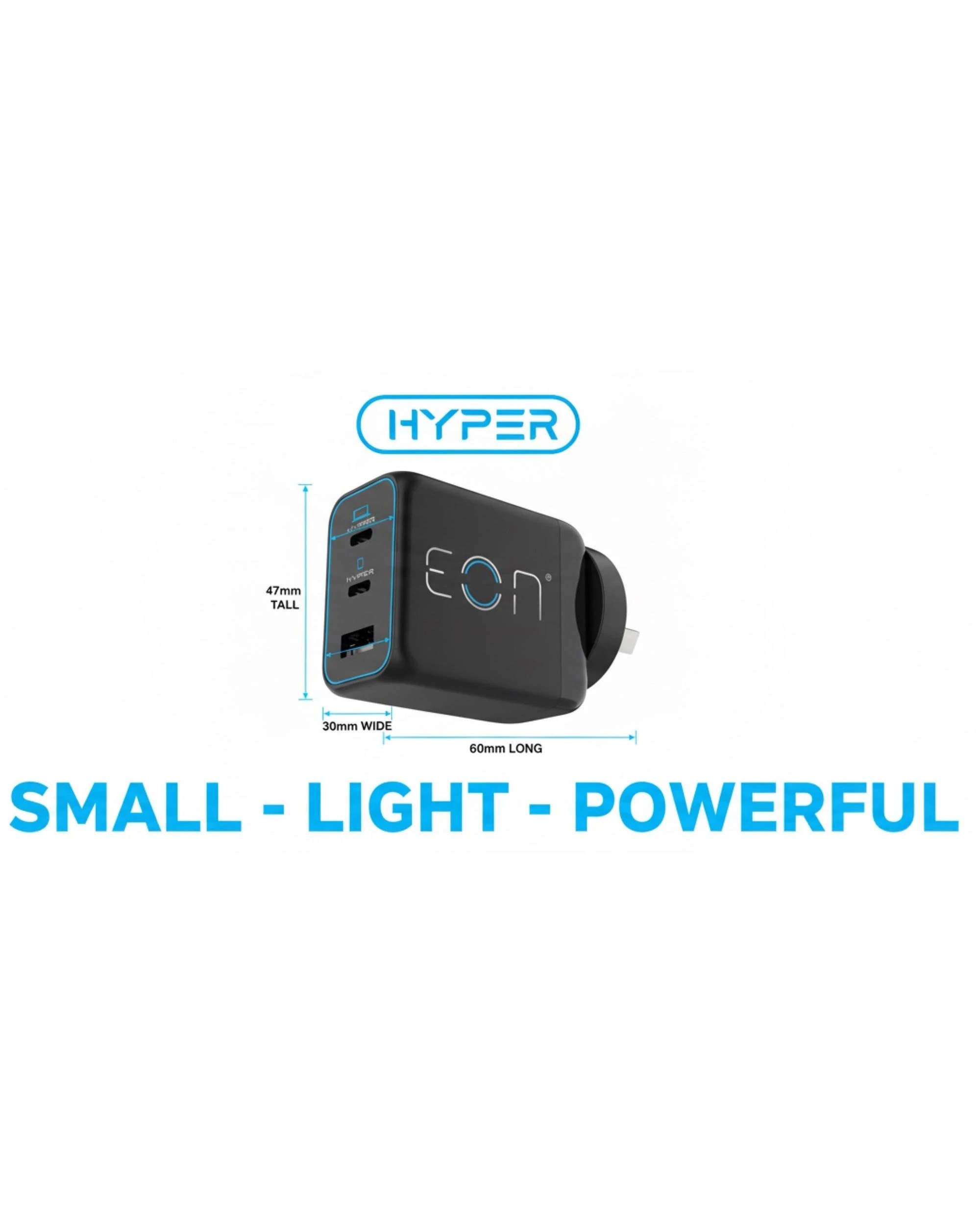 3 EON Hypercharge 65W GaN Fast Charger - 3 Port, 3 of 6