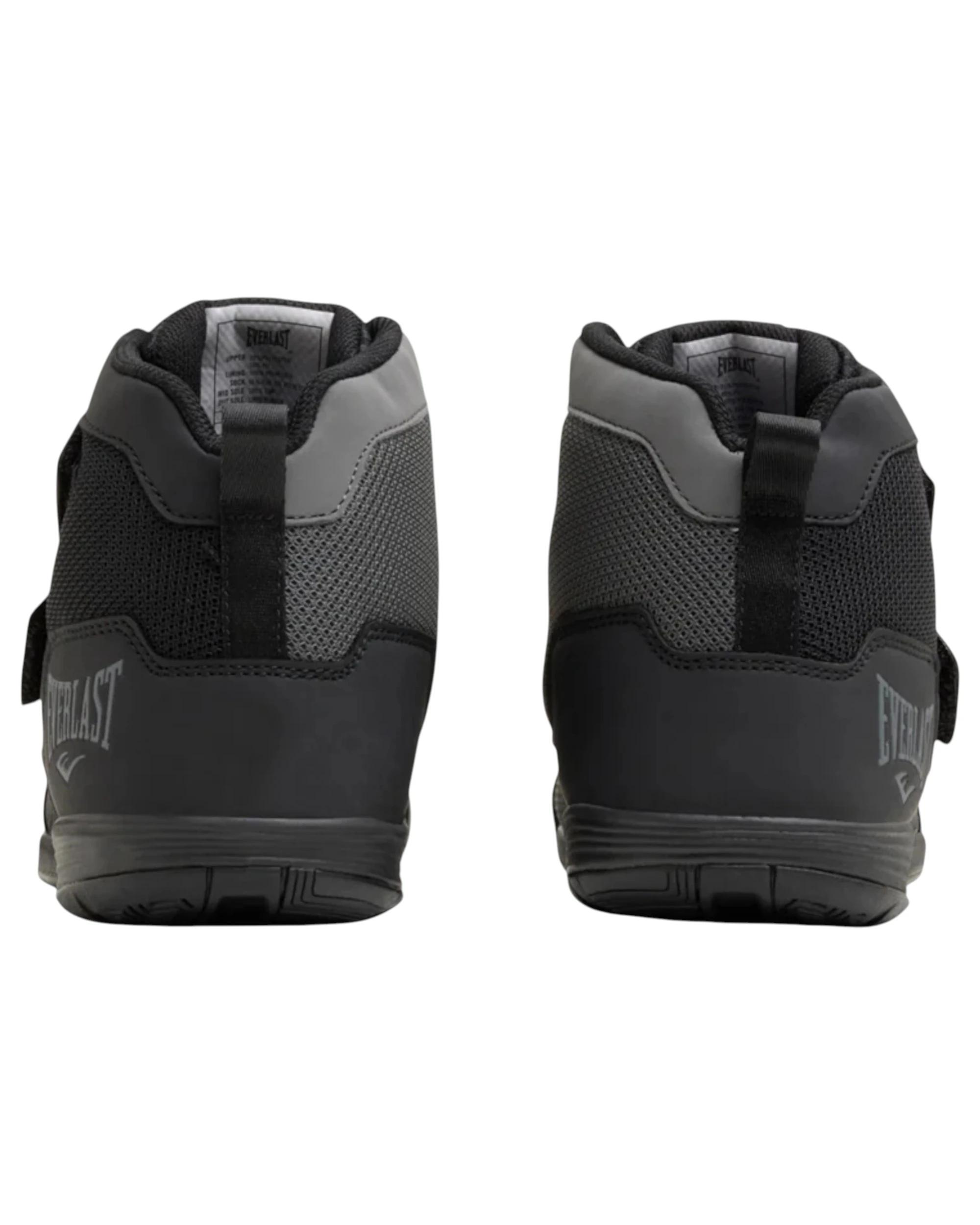 2 Everlast Mens Powerlock X-Trainer Black/ Grey Gym Training Boots Boxing Shoes BLACK/GREY, 2 of 8