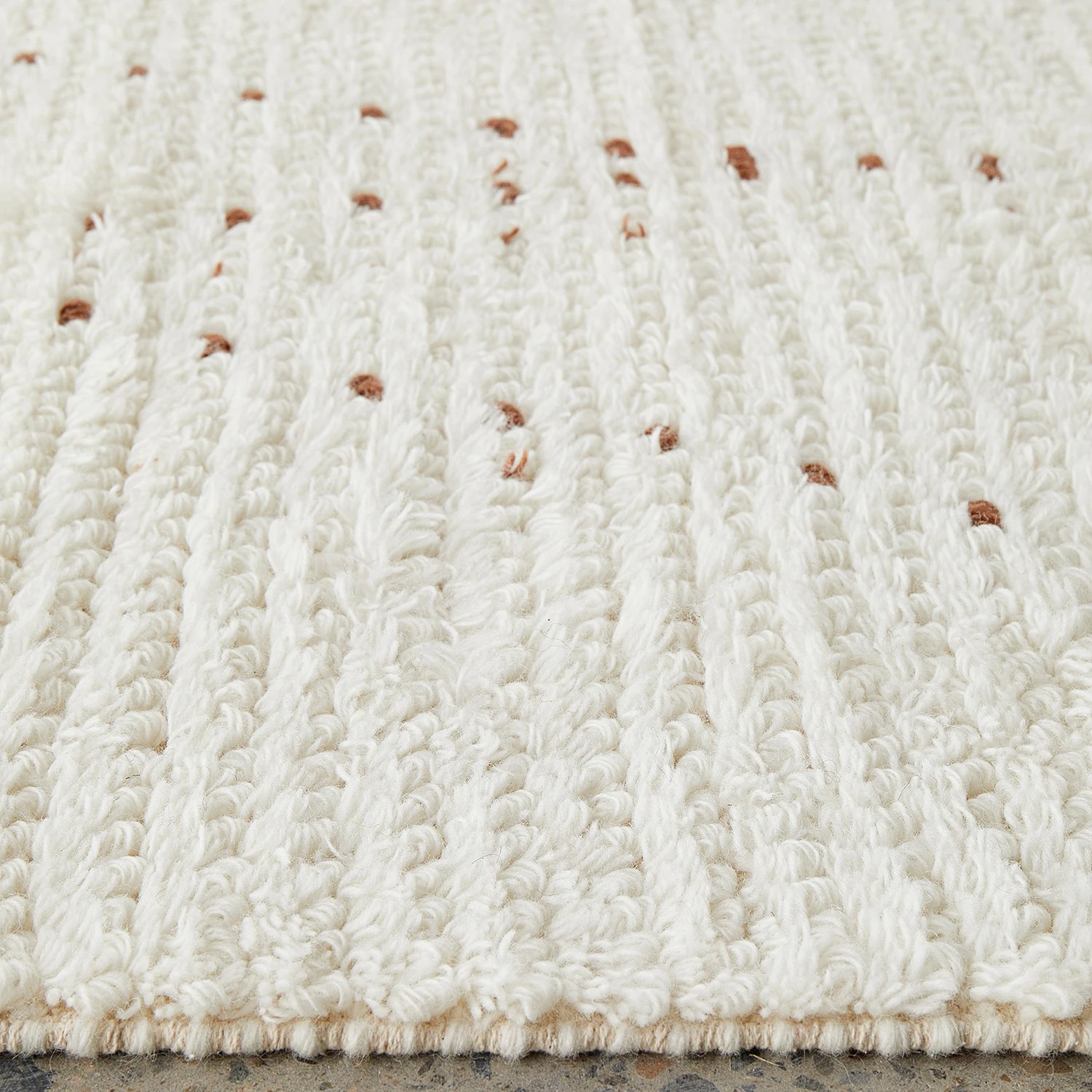 7 Common Ground Rugs Lumina Daina 225x155cm - Medium Hand Loomed Wool Floor Rug - Natural, 7 of 7