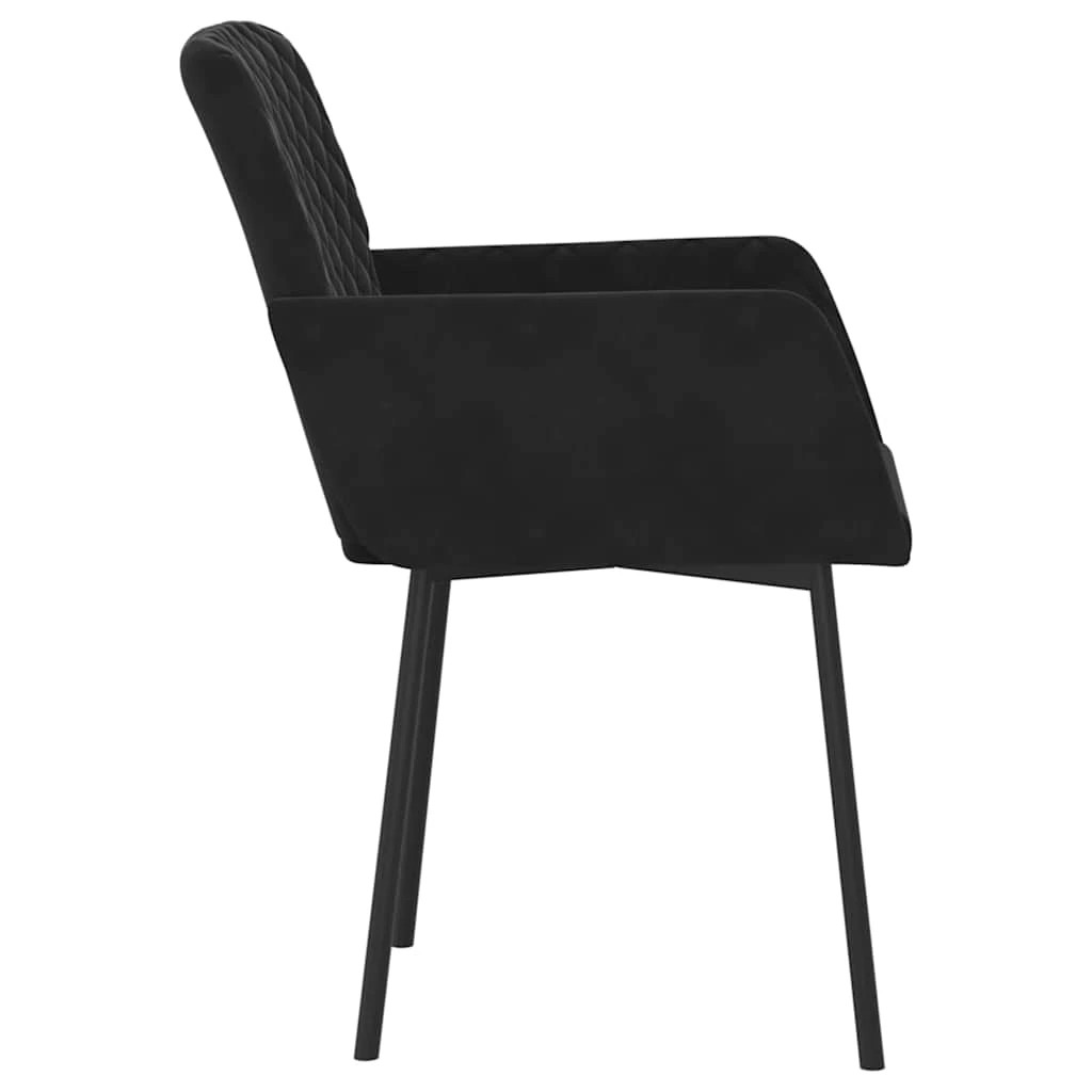 3 Vidaxl Dining Chair, Dining Chairs - Black, 3 of 8
