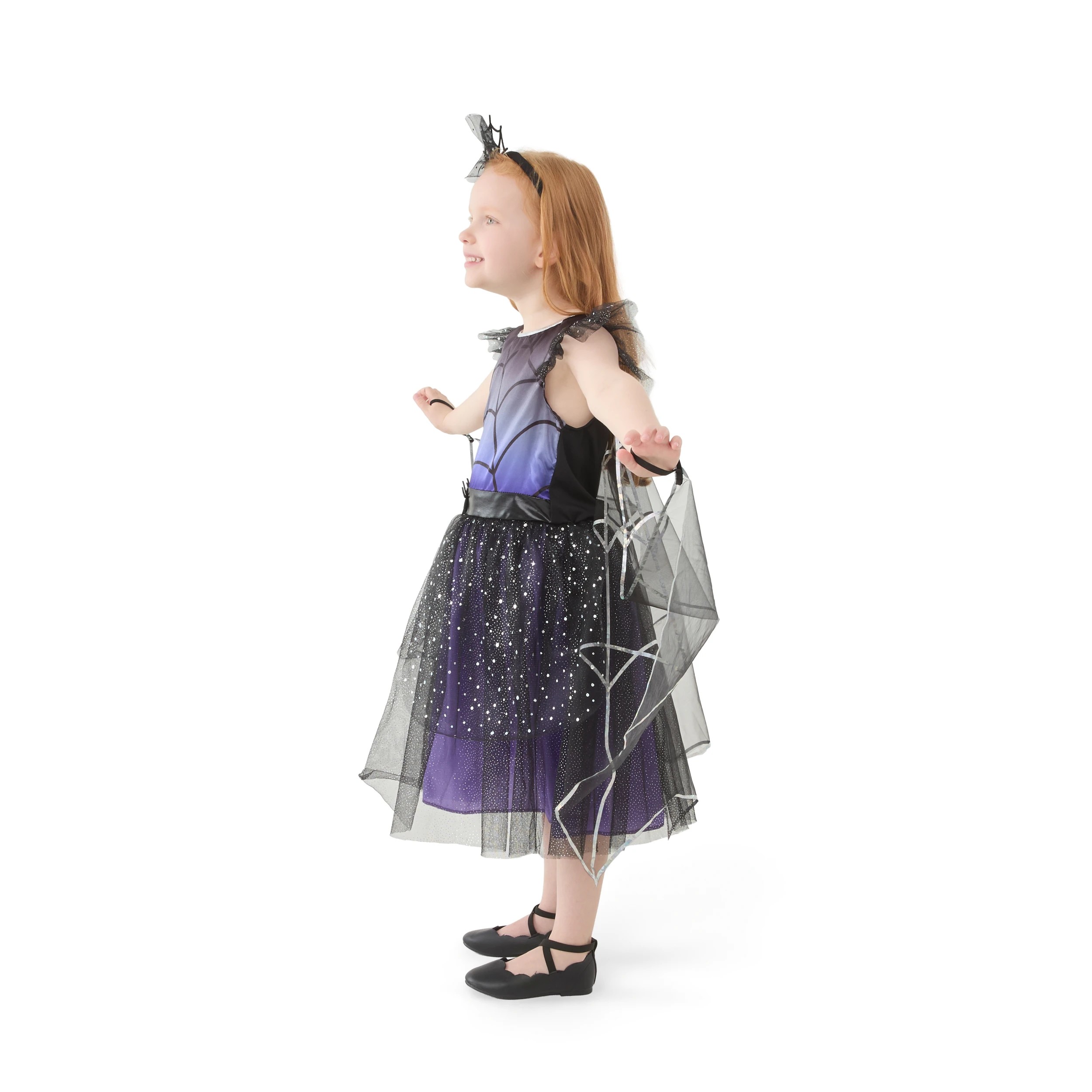 3 2 Piece Winged Spider Witch Costume - Ages 6-8, 3 of 10
