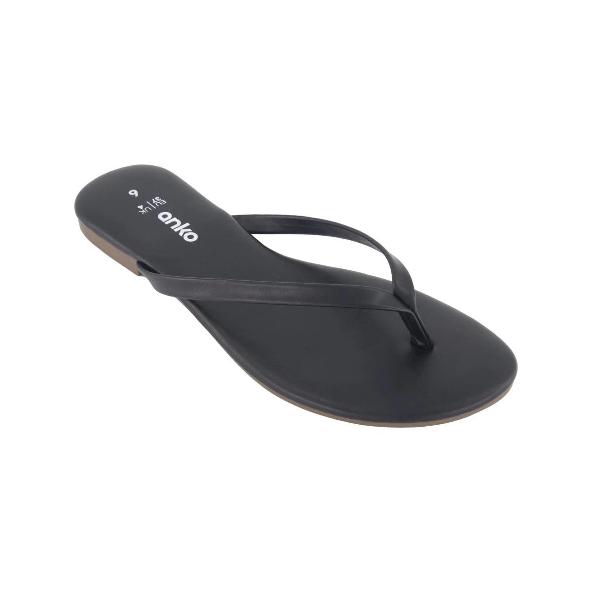 1 Toe Post Thongs BLACK, 1 of 3