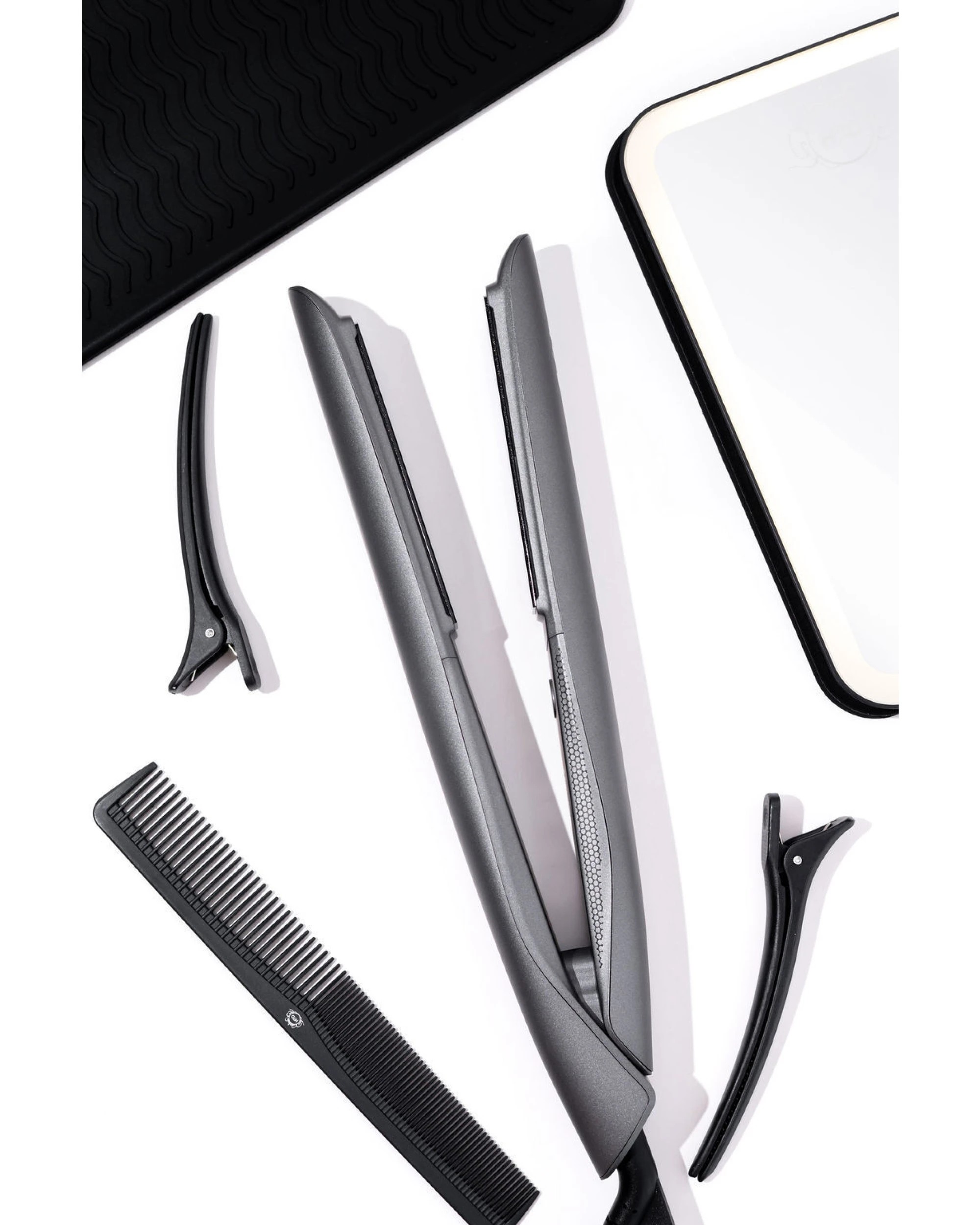 7 H2D Opulence Professional Ionic Hair Straightener w/ LED Mirror in Space Grey, 7 of 10