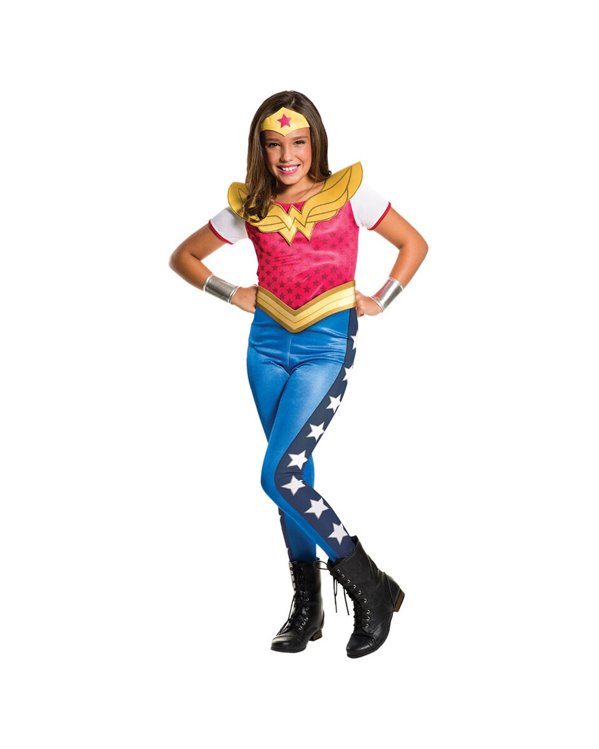 1 Dc Comics Wonder Woman Kids Dcshg Classic Suit Size S - Multi, 1 of 3