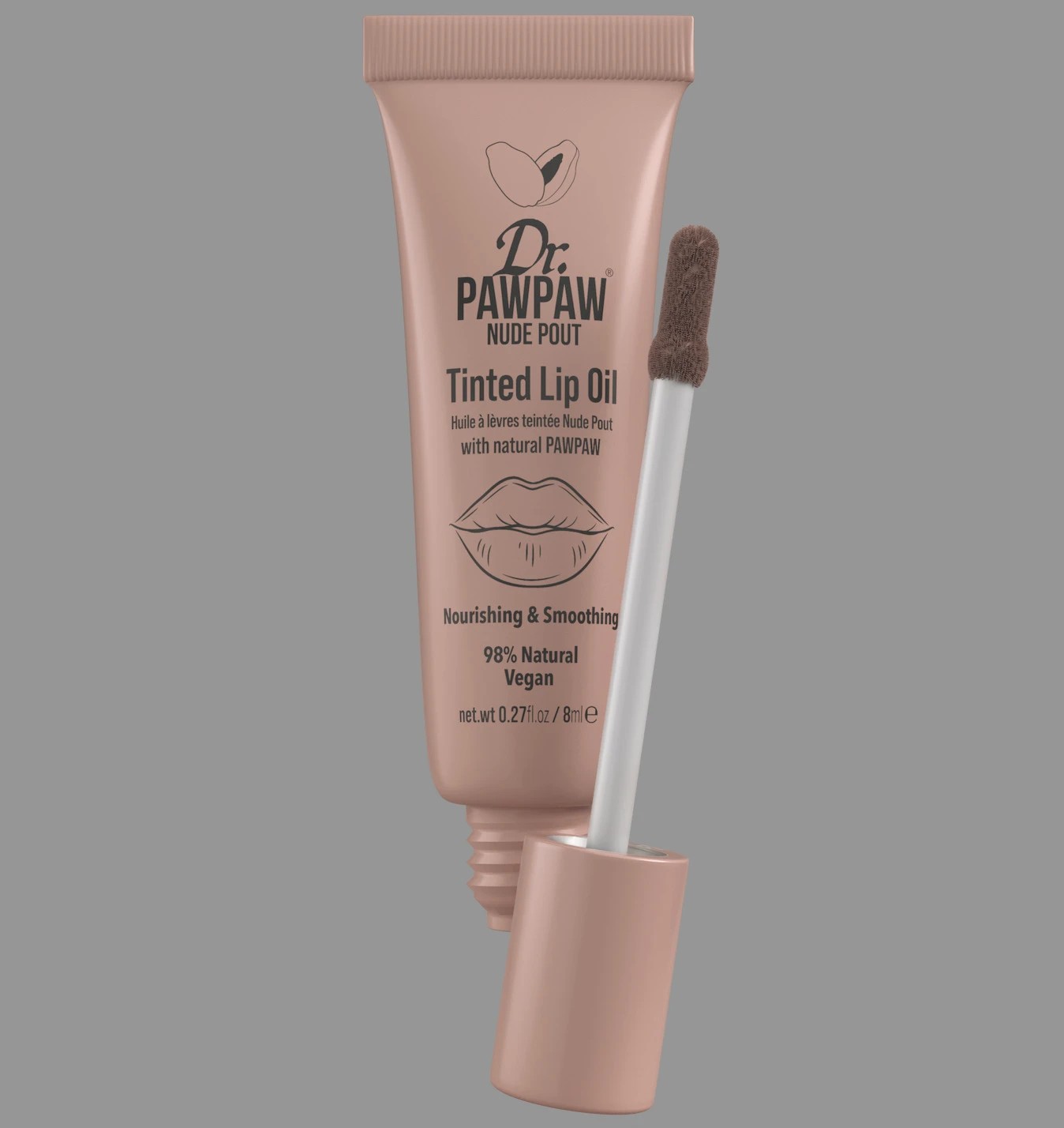 3 Dr. PAWPAW Tinted Lip Oil 8ml - Nude Pout, 3 of 3